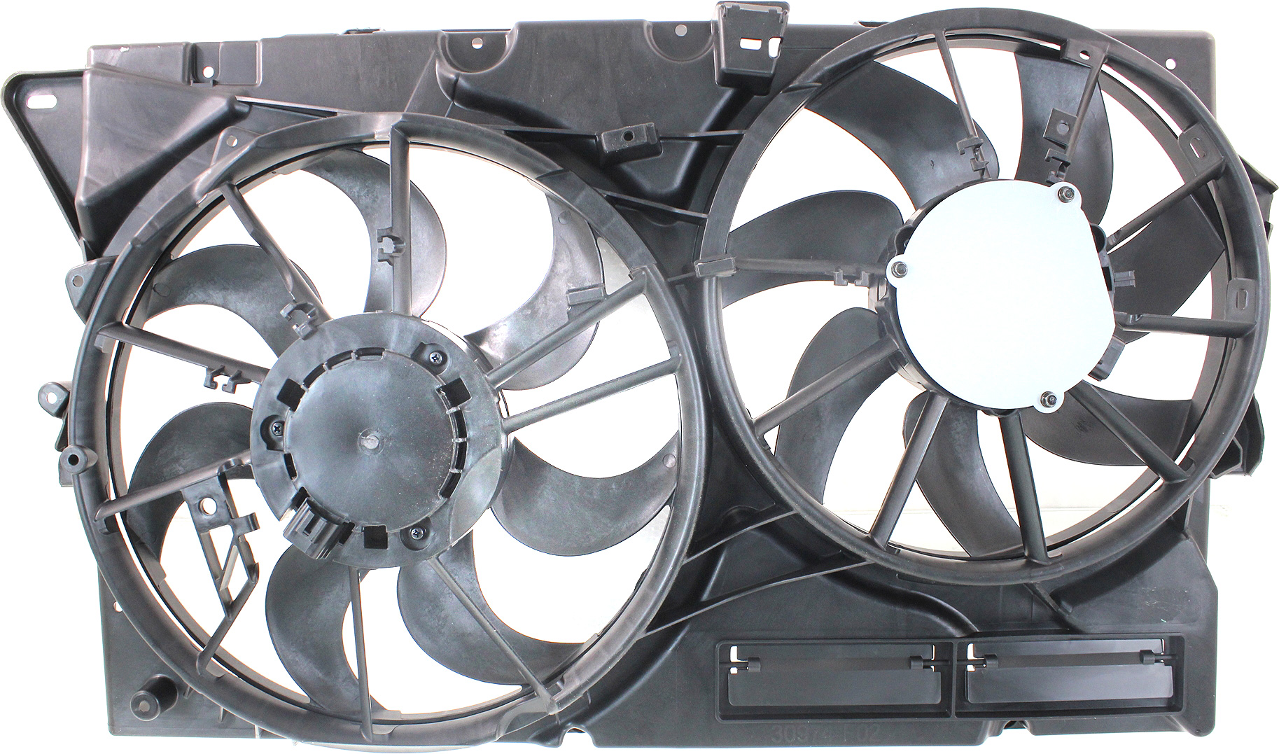 AM TAURUS 13-19 RADIATOR FAN ASSEMBLY Dual Fan 2.0-3.5L Turbo SKU REPF160937 Partslink FO3115210 OEM DG1Z8C607E