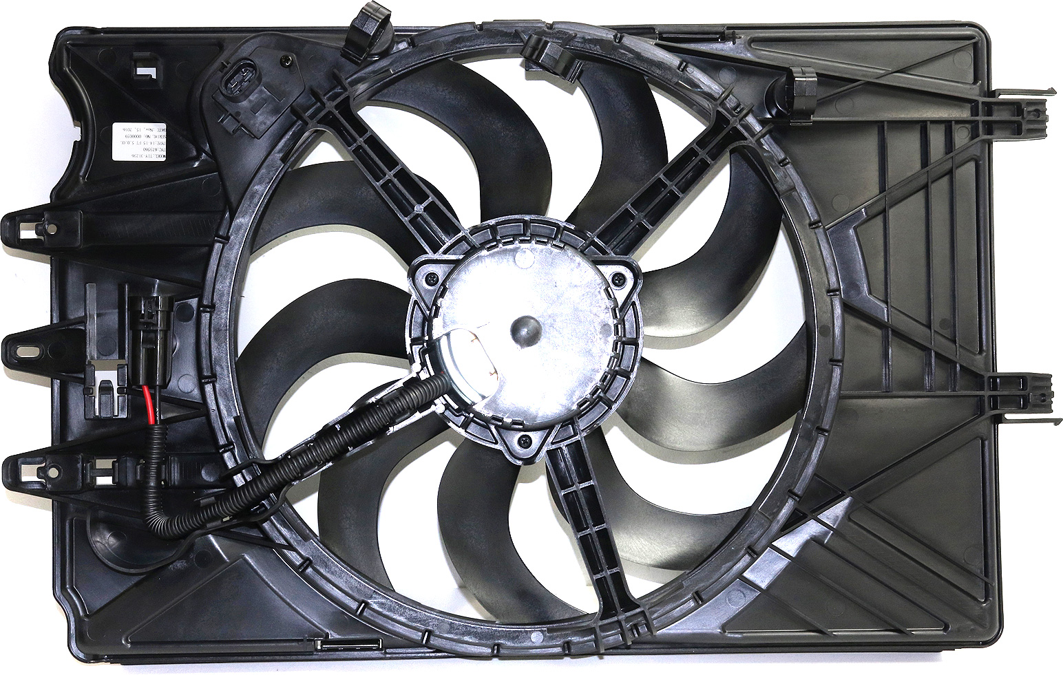 AM FIAT 500L 14-17 RADIATOR FAN ASSEMBLY Single Fan Includes resistor SKU REPF160941 Partslink FI3115101 OEM 68202033AA 68358062AA