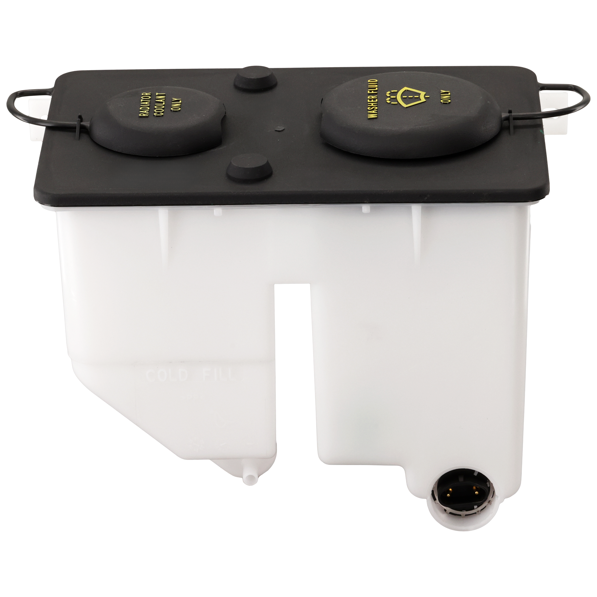 AM F SERIES 87-97 WASHER RESERVOIR Coolant Reservoir Assy w Cap and Pump w o Fluid Indicator Exc. 87-91 P U SKU REPF161330 Partslink FO1288171 OEM E7TZ17618B PFM