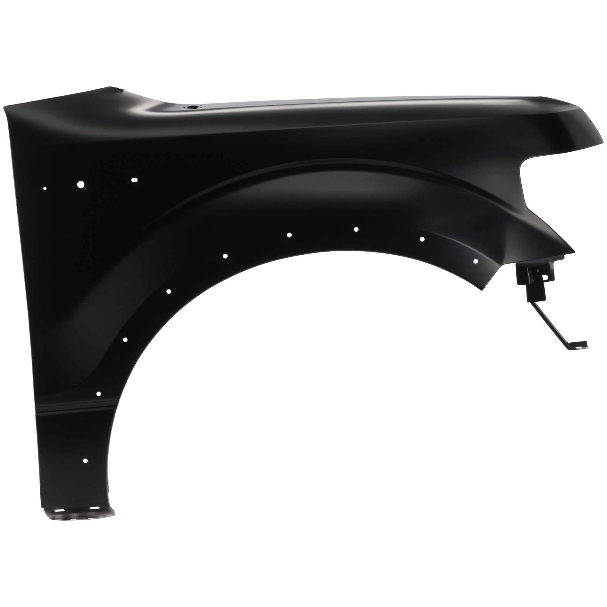 AM F 150-09-14 FRONT FENDER RH Primed w Wheel Opening Molding Holes CAPA SKU REPF220111Q Partslink FO1241273C OEM CL3Z16005B
