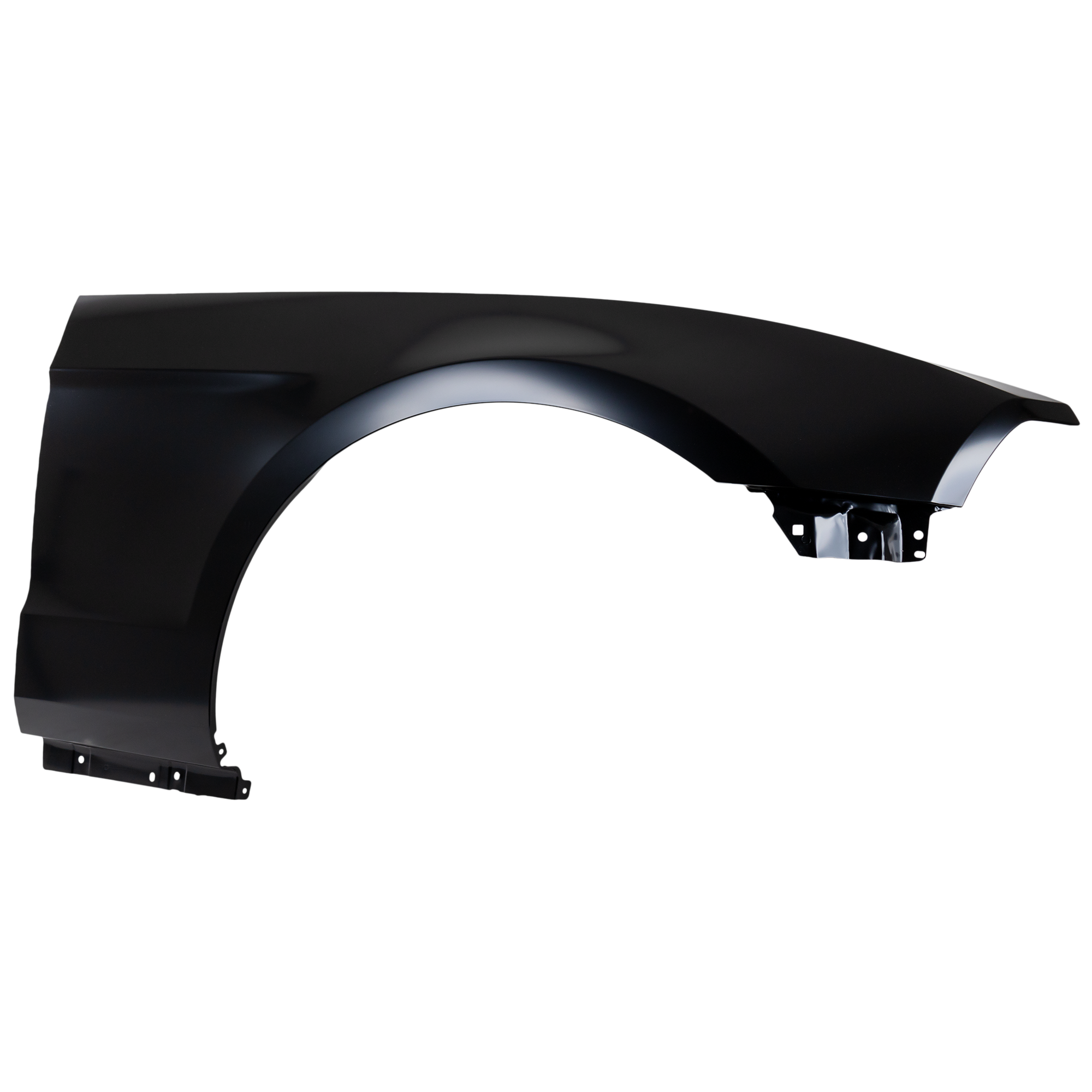 AM MUSTANG 10-14 FRONT FENDER RH Primed w o Wheel Opening Molding Holes SKU REPF220116 Partslink FO1241281 OEM AR3Z16005A
