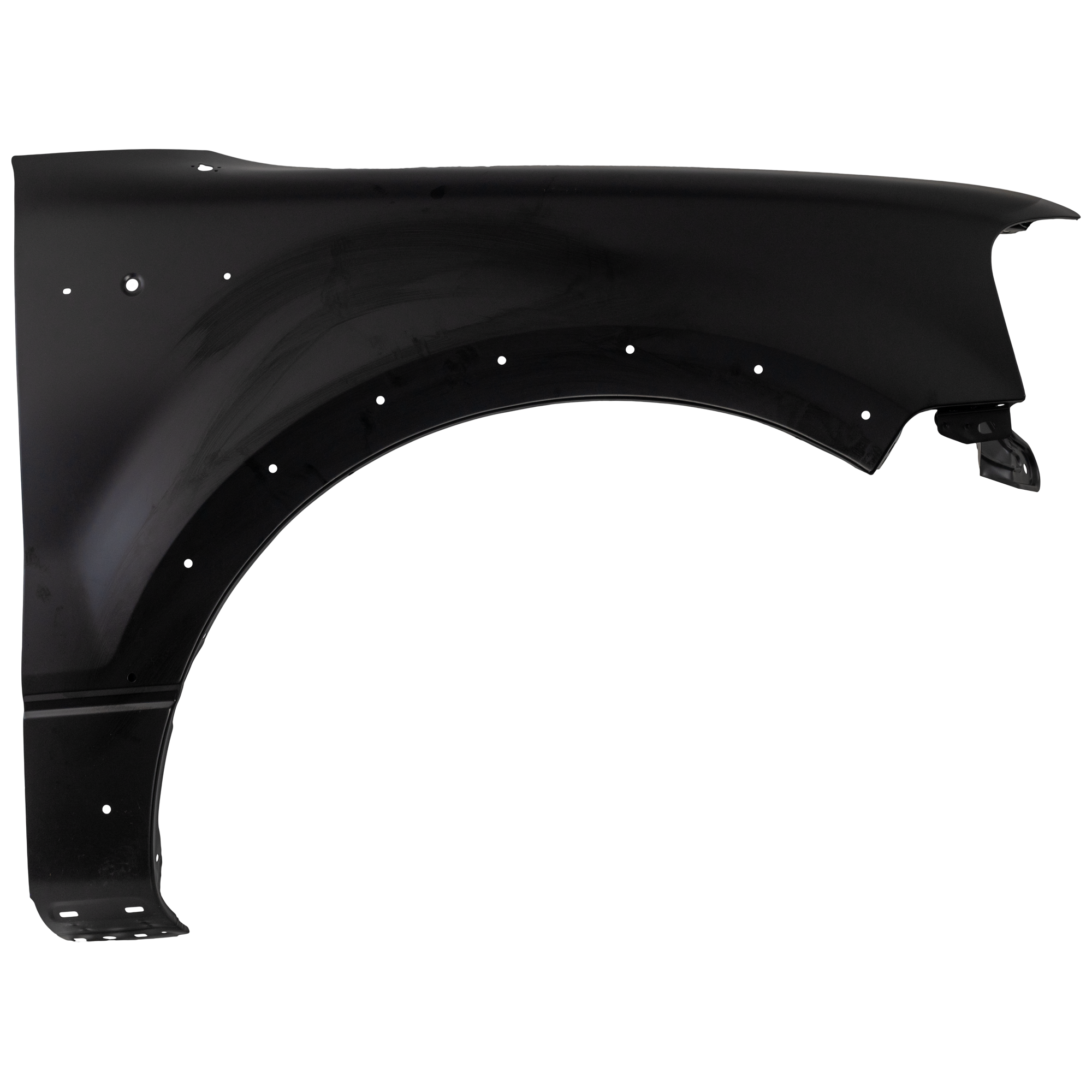 AM F 150-06-08 FRONT FENDER RH Primed New Style From 8-9-05 w Wheel Opening Molding SKU REPF220133 Partslink FO1241269 OEM 6L3Z16005B
