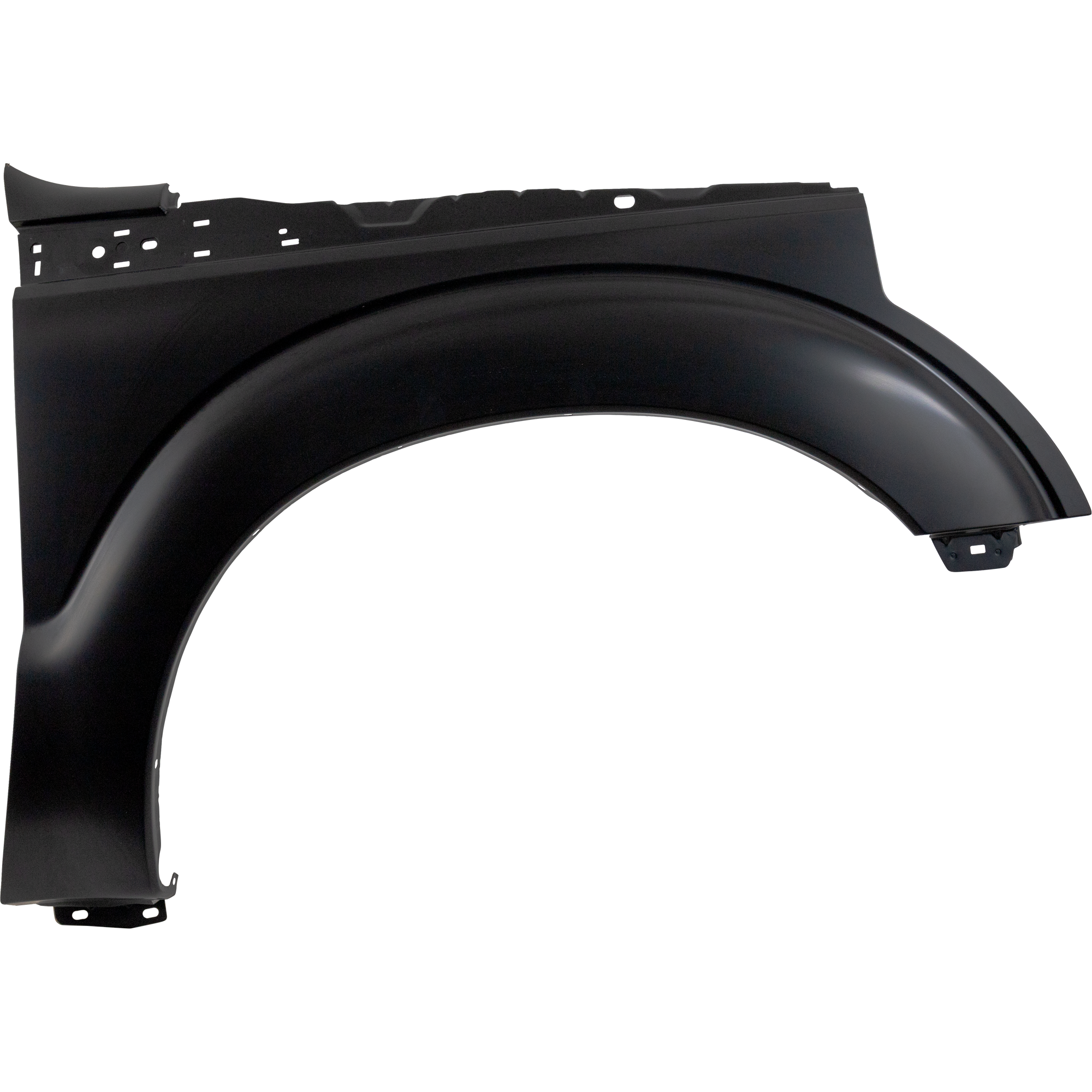 AM F 250 F 350 SUPER DUTY 11-16 FRONT FENDER RH Primed w o Wheel Opening Molding Holes CAPA SKU REPF220141Q Partslink FO1241284C OEM BC3Z16005A