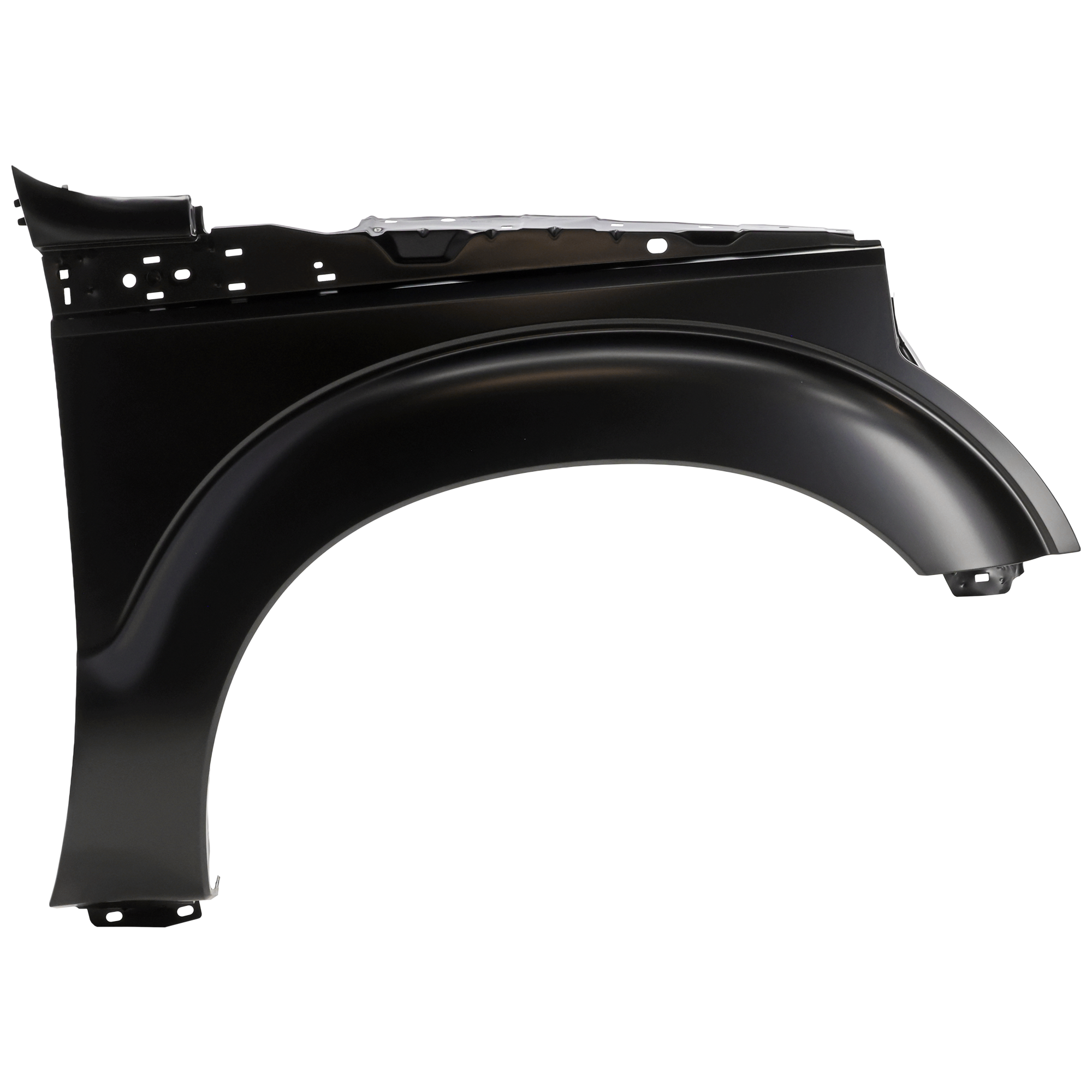 AM F 250 F 350 SUPER DUTY 11-16 FRONT FENDER RH Primed w o Wheel Opening Molding Holes SKU REPF220141 Partslink FO1241284 OEM BC3Z16005A