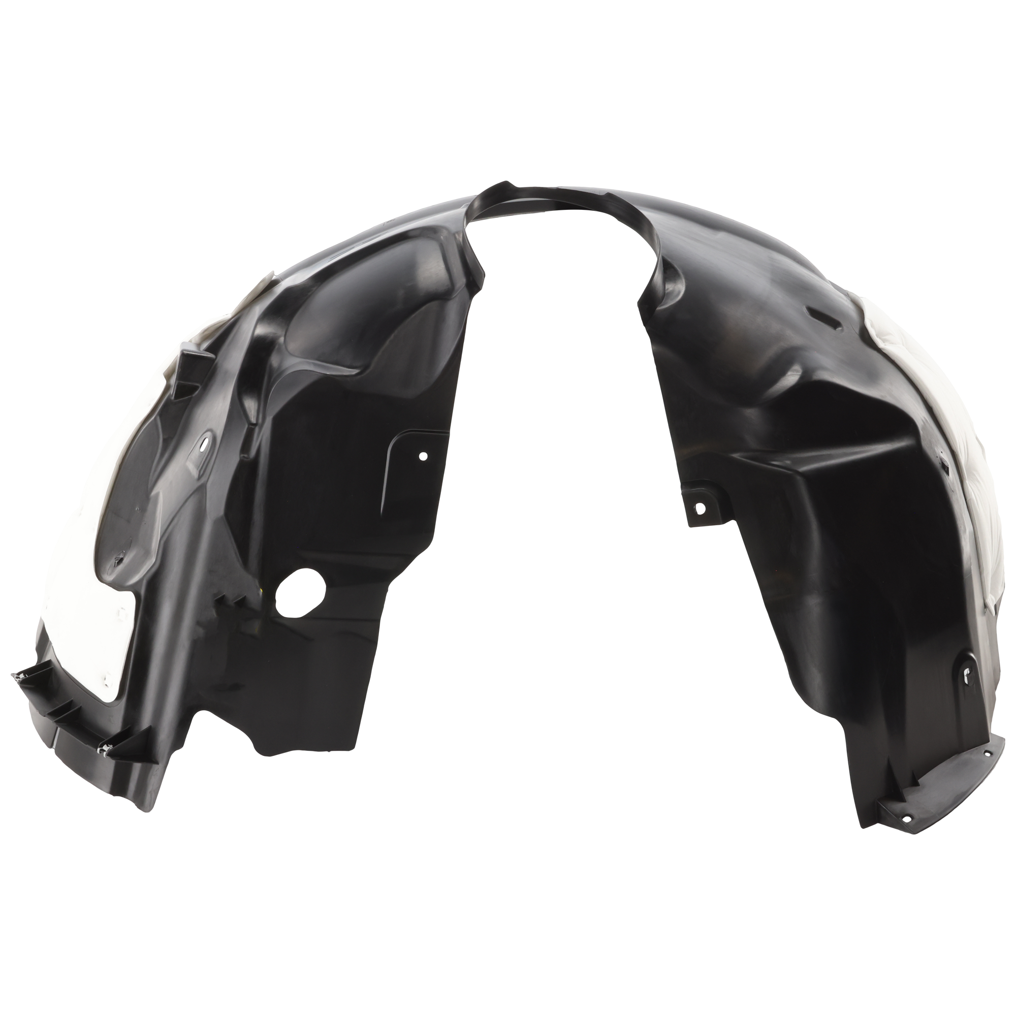AM EDGE 15-18 FRONT FENDER LINER RH Polypropylene Injection From w Insulation Foam SE SEL Titanium Models CAPA SKU REPF222163Q Partslink FO1249177C OEM FT4Z16102H