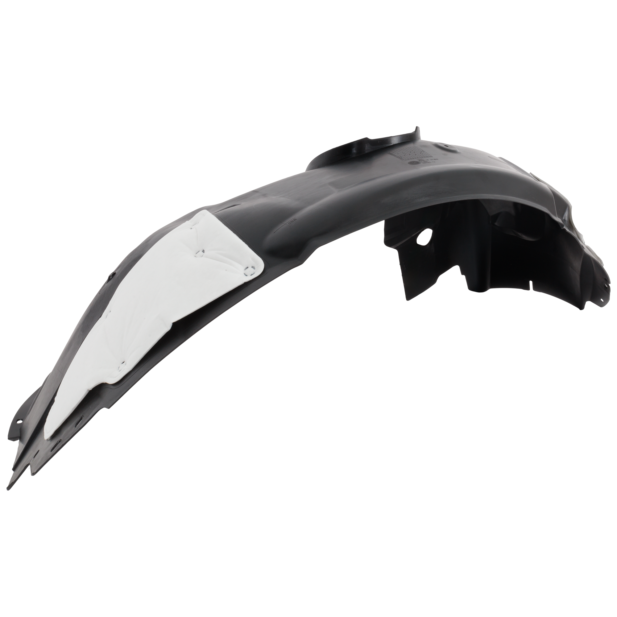 AM EDGE 15-18 FRONT FENDER LINER RH Polypropylene Injection From w Insulation Foam SE SEL Titanium Models SKU REPF222163 Partslink FO1249177 OEM FT4Z16102H