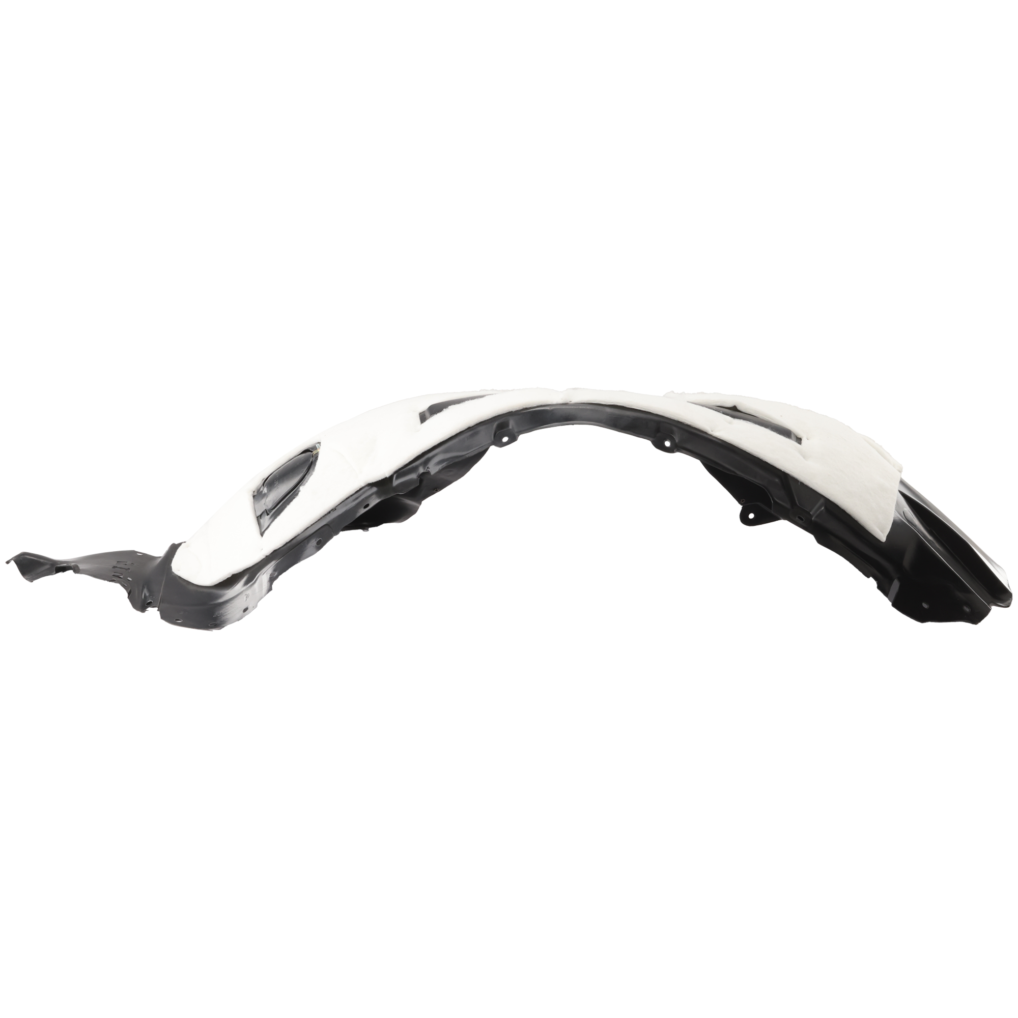 AM EXPLORER EXPLORER POLICE 16-19 FRONT FENDER LINER LH Vacuum Form SKU REPF222166 Partslink FO1248178 OEM FB5Z16103E FB5Z16103B