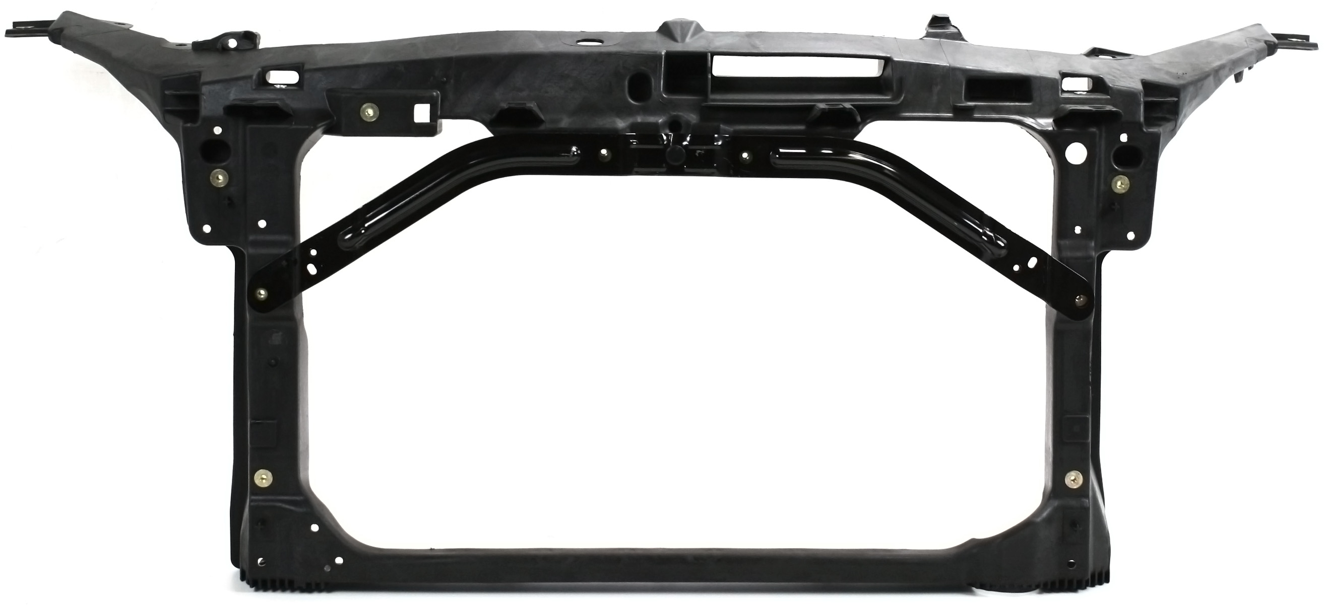 AM FUSION MKZ 10-12 RADIATOR SUPPORT Assembly Plastic with Steel Black 3.5L Eng. SKU REPF250107 Partslink FO1225200 OEM AH6Z16138A