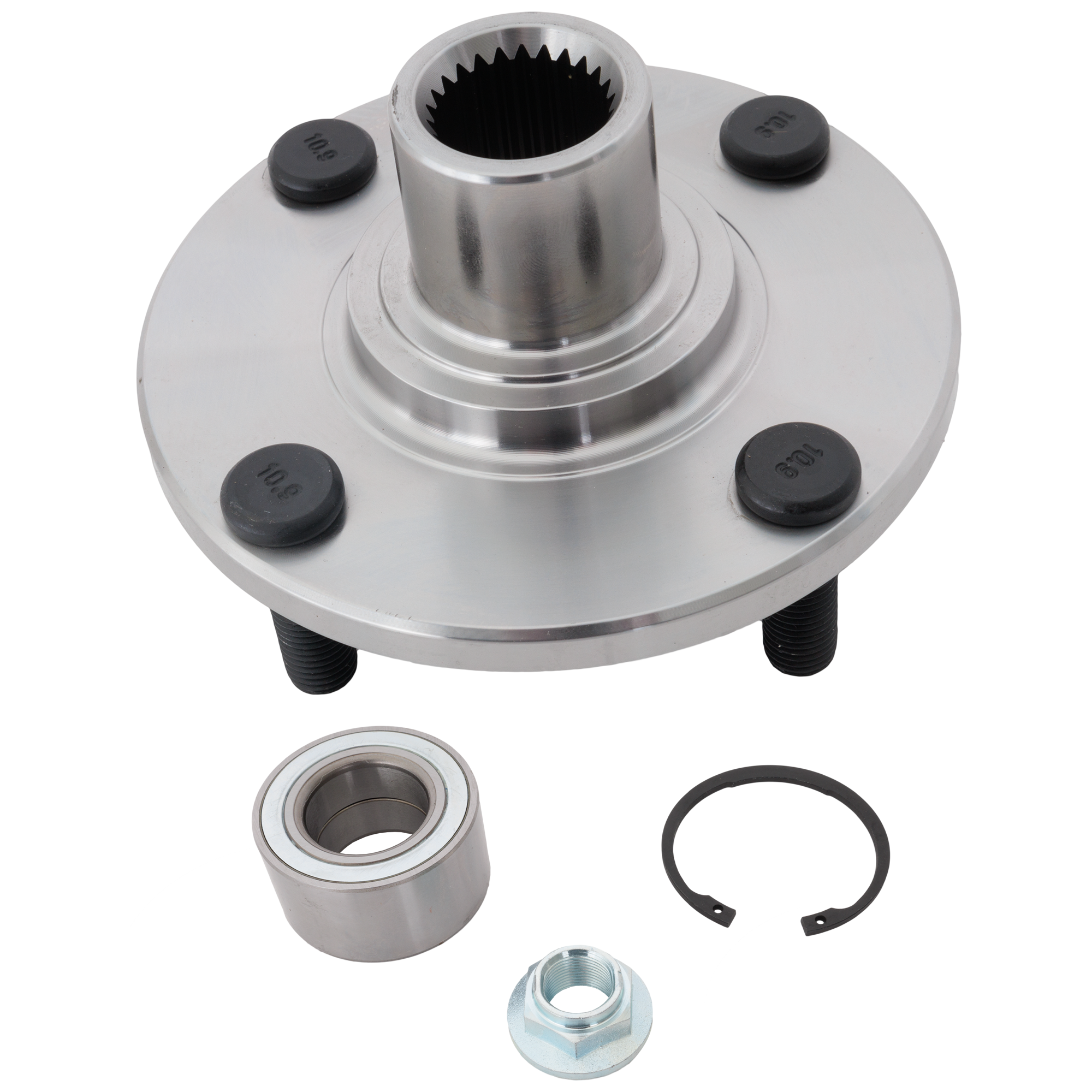 AM F SERIES SUPER DUTY PICKUP 99-04 FRONT HUB ASSEMBLY RH=LH 8 Studs 8 x 6.69 in. Bolt Pattern 55 spline Tapered Bearing Type SKU REPF283701
