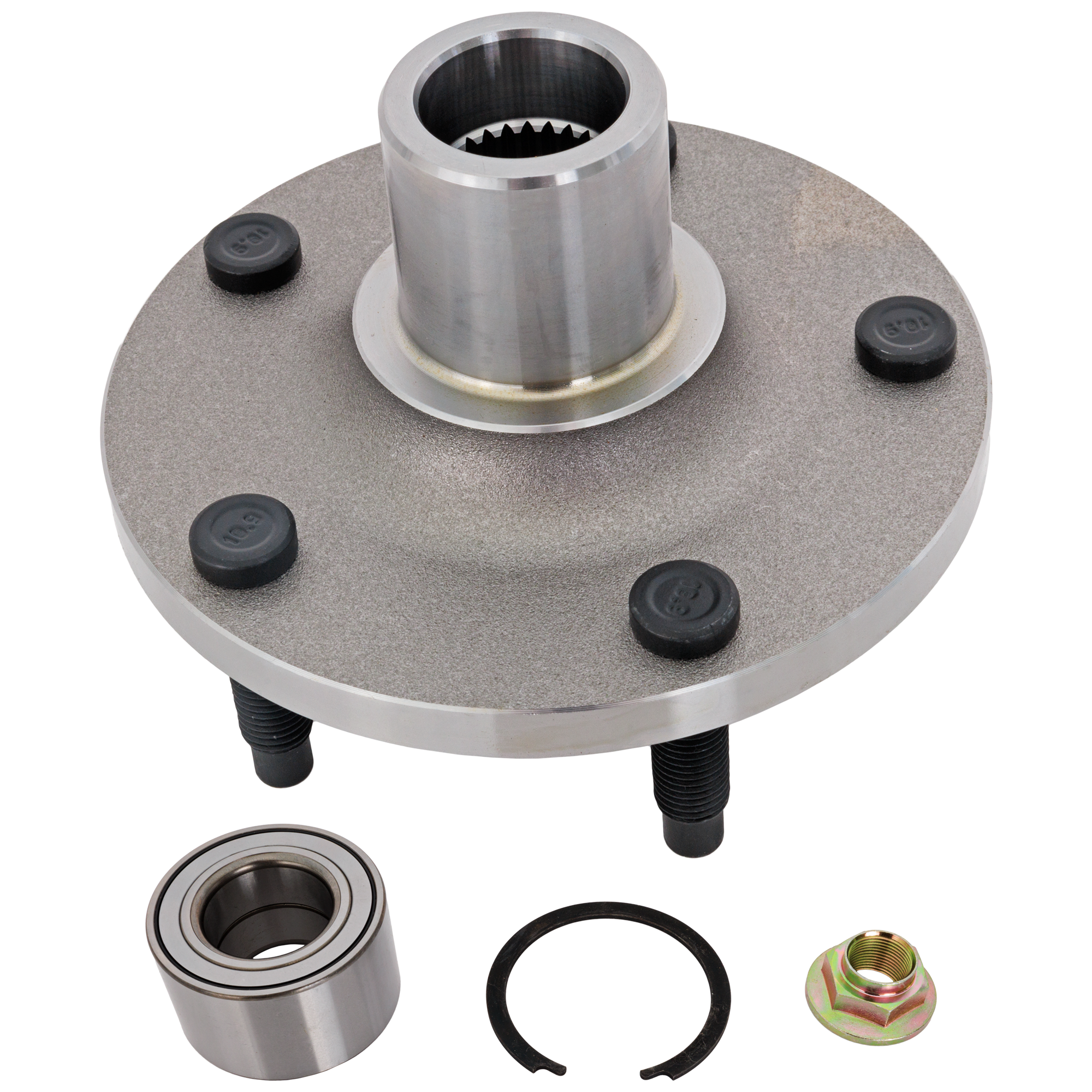 AM ESCAPE 01-12 FRONT HUB ASSEMBLY RH=LH 5 Studs 5 x 114.53 mm PCD Bolt Pattern w Bearing Snap Ring and Nut SKU REPF283712 OEM 8L8Z1104A