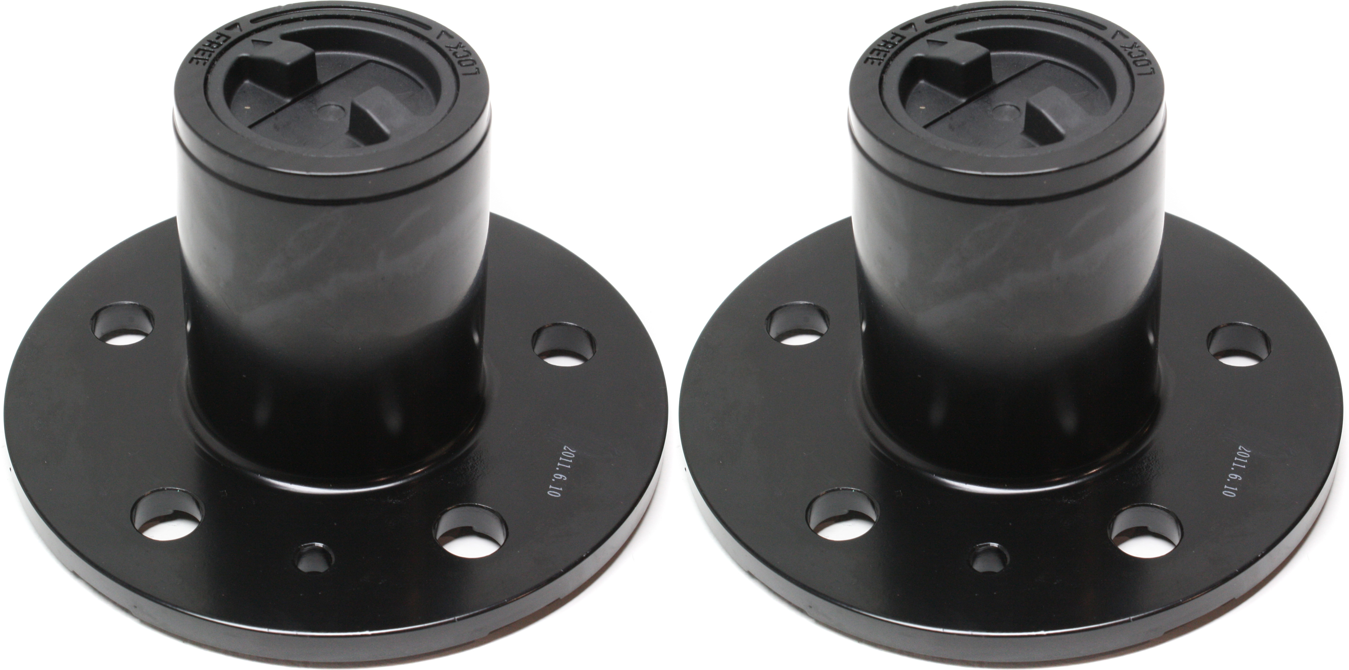 AM RANGER 90-97 LOCKING HUB Manual Black Set of 2-4.5 Bolt Circle 5 Bolt 27 Splines SKU REPF287001