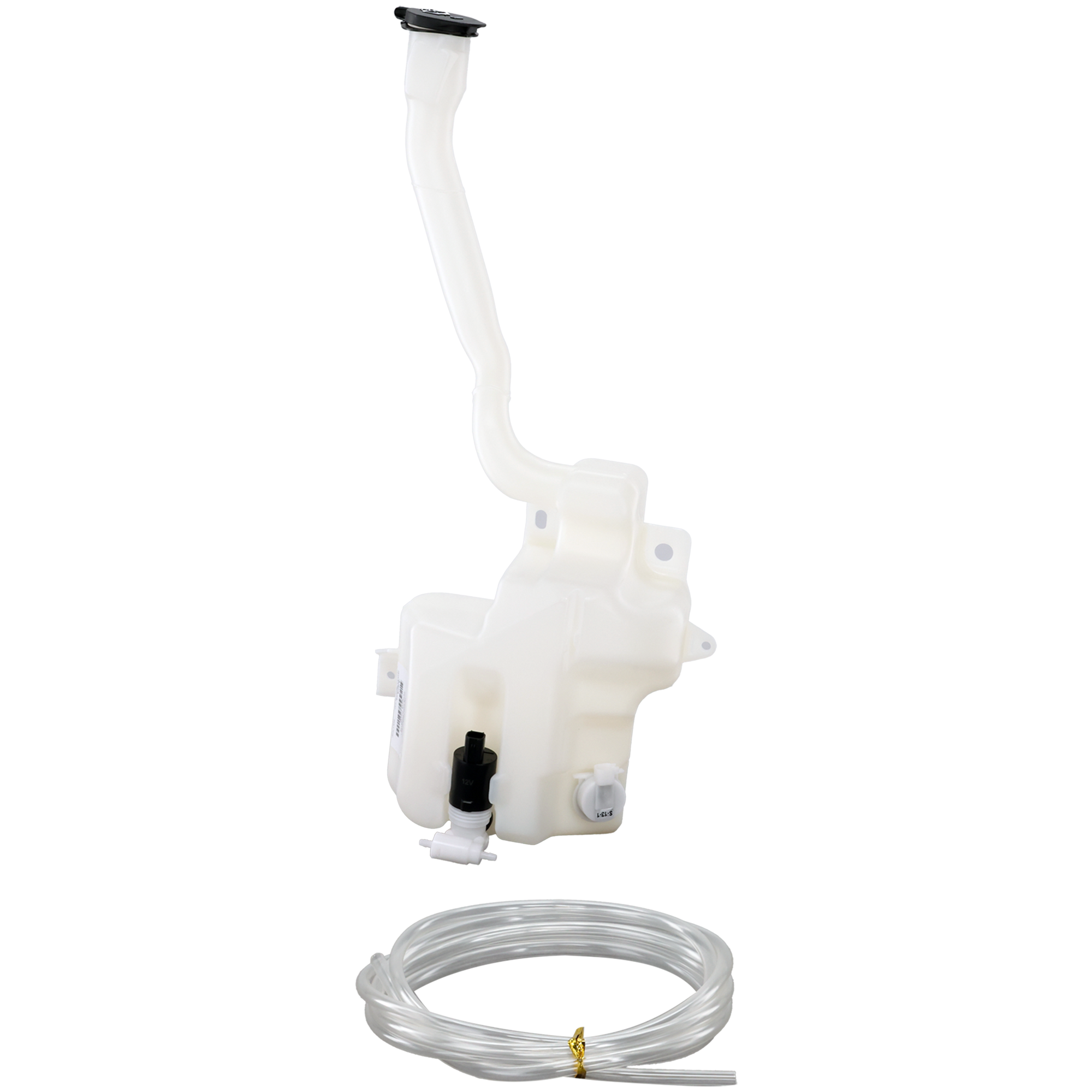 AM EXPLORER EXPLORER POLICE 11-15 WASHER RESERVOIR Assembly w Pump Cap and Sensor Hole SKU REPF370520 Partslink FO1288128 OEM BB5Z17618A