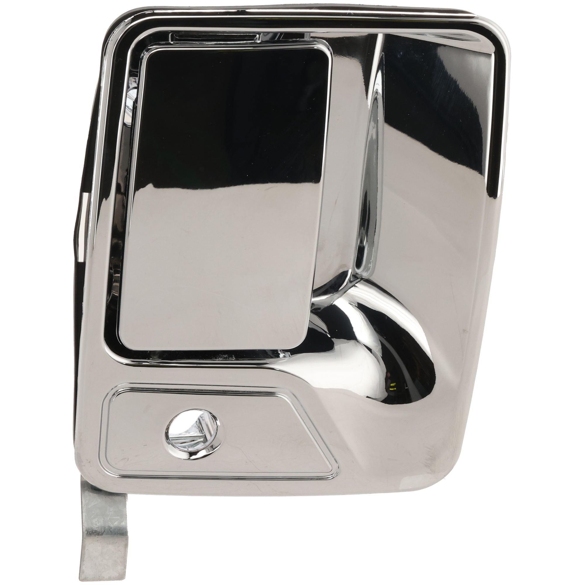 AM F SERIES SUPER DUTY 99-16 EXCURSION 00-05 FRONT EXTERIOR DOOR HANDLE RH All Chrome w Keyhole SKU REPF462133C OEM 4C3Z2522404AAA PFM