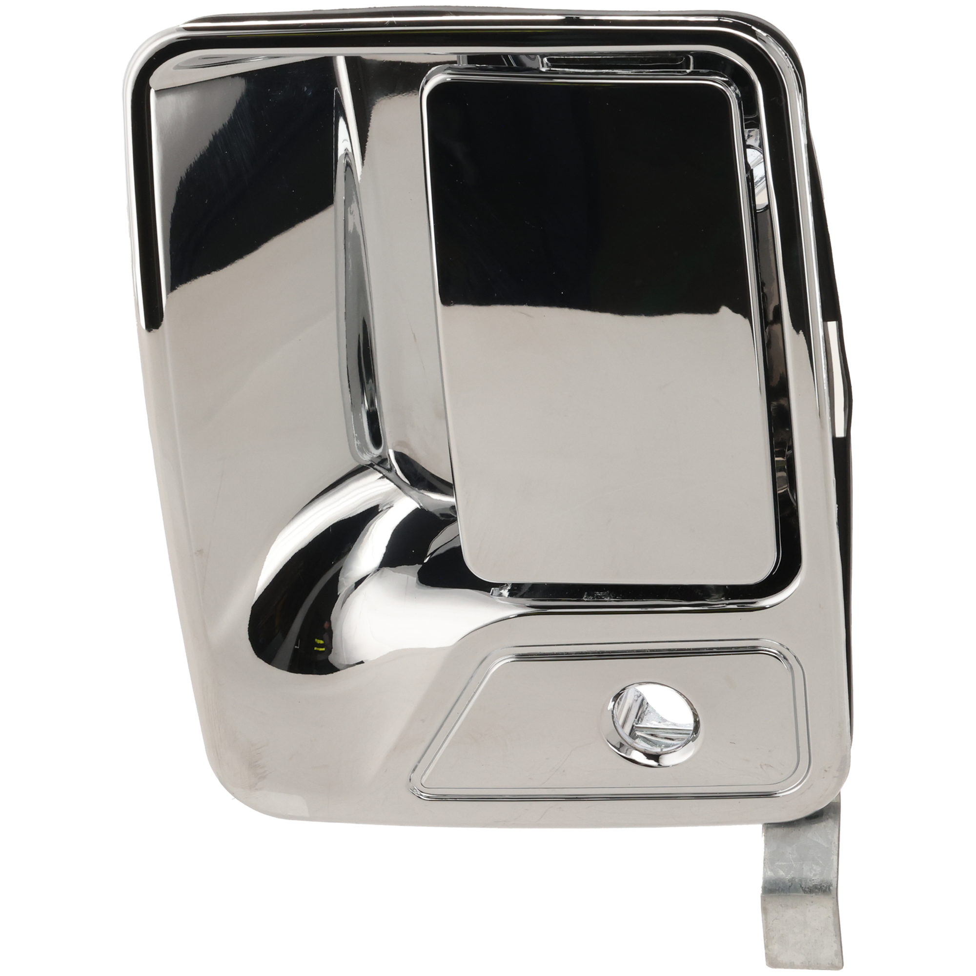 AM F SERIES SUPER DUTY 99-16 EXCURSION 00-05 FRONT EXTERIOR DOOR HANDLE LH All Chrome w Keyhole SKU REPF462134C OEM 4C3Z3622405AAA PFM