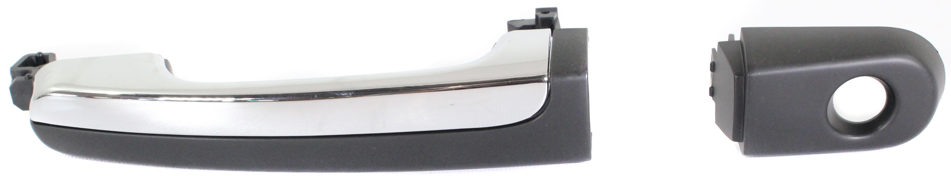AM TAURUS TAURUS X 08-09 FRONT EXTERIOR DOOR HANDLE LH Primed w Chrome Insert Handle+Cover w Keyhole SKU REPF462304 OEM 8G1Z5422405AA