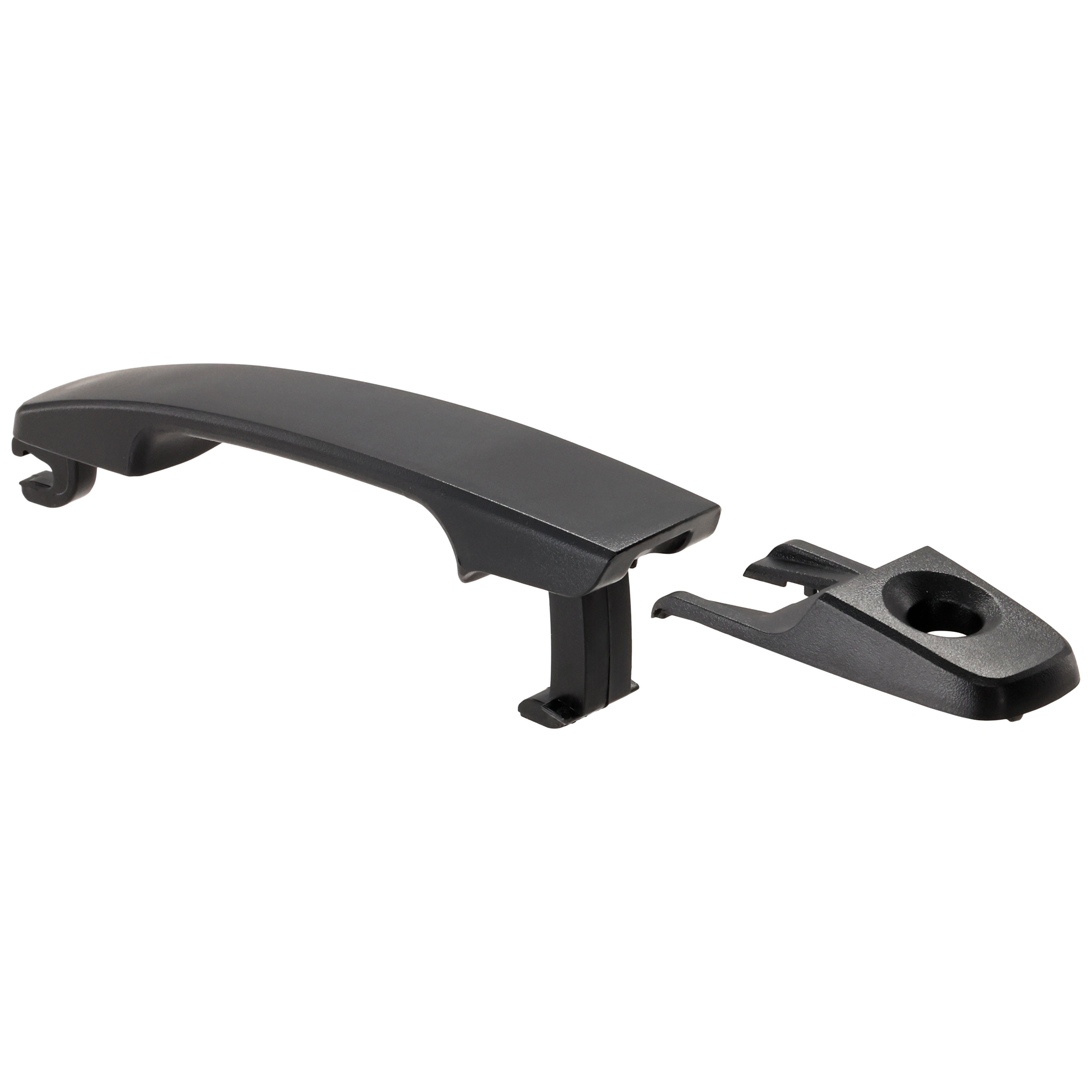 AM FOCUS 08-11 FRONT EXTERIOR DOOR HANDLE LH Txtrd Blk w Keyhole USA Type Handle+Cover SKU REPF462314 Partslink FDH010111 OEM 8S4Z5422404AA 8S4Z54218A14AA