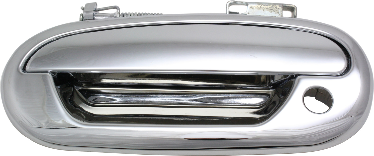 AM F SERIES 97-04 EXPEDITION 97-02 FRONT EXTERIOR DOOR HANDLE LH All Chrome w Keyhole SKU REPF462318C Partslink FDH010033 OEM YL3Z1522405AAA PFM
