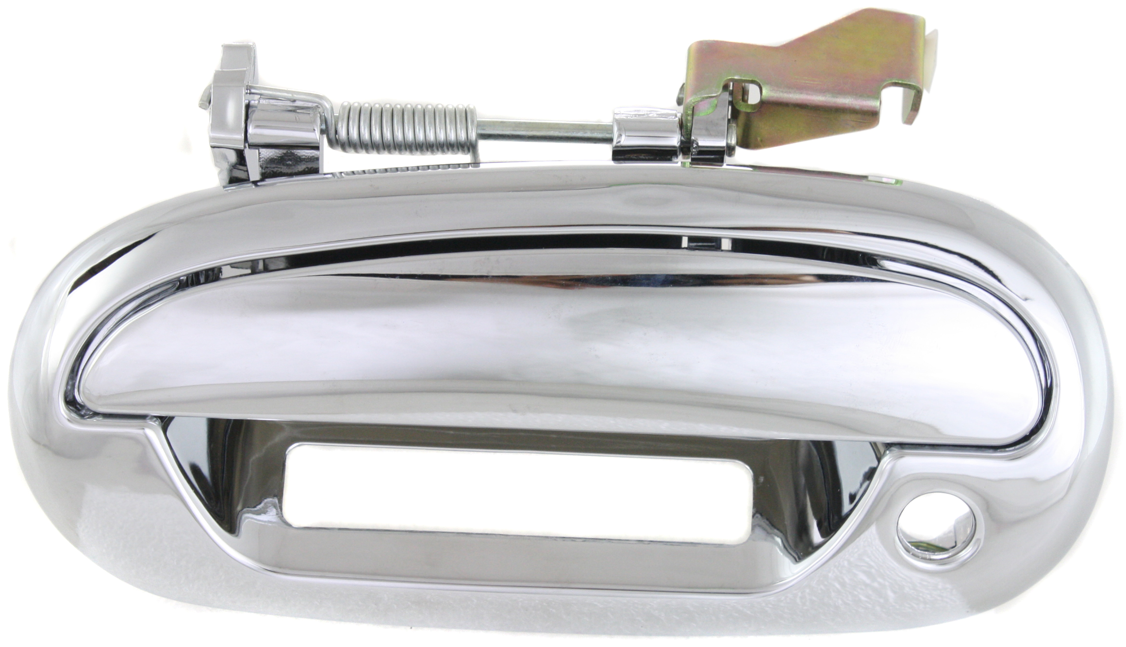 AM F SERIES 97-04 EXPEDITION 97-02 FRONT EXTERIOR DOOR HANDLE LH All Chrome w Keyhole w Padhole SKU REPF462326C OEM 5L3Z7822405AAPTM PFM