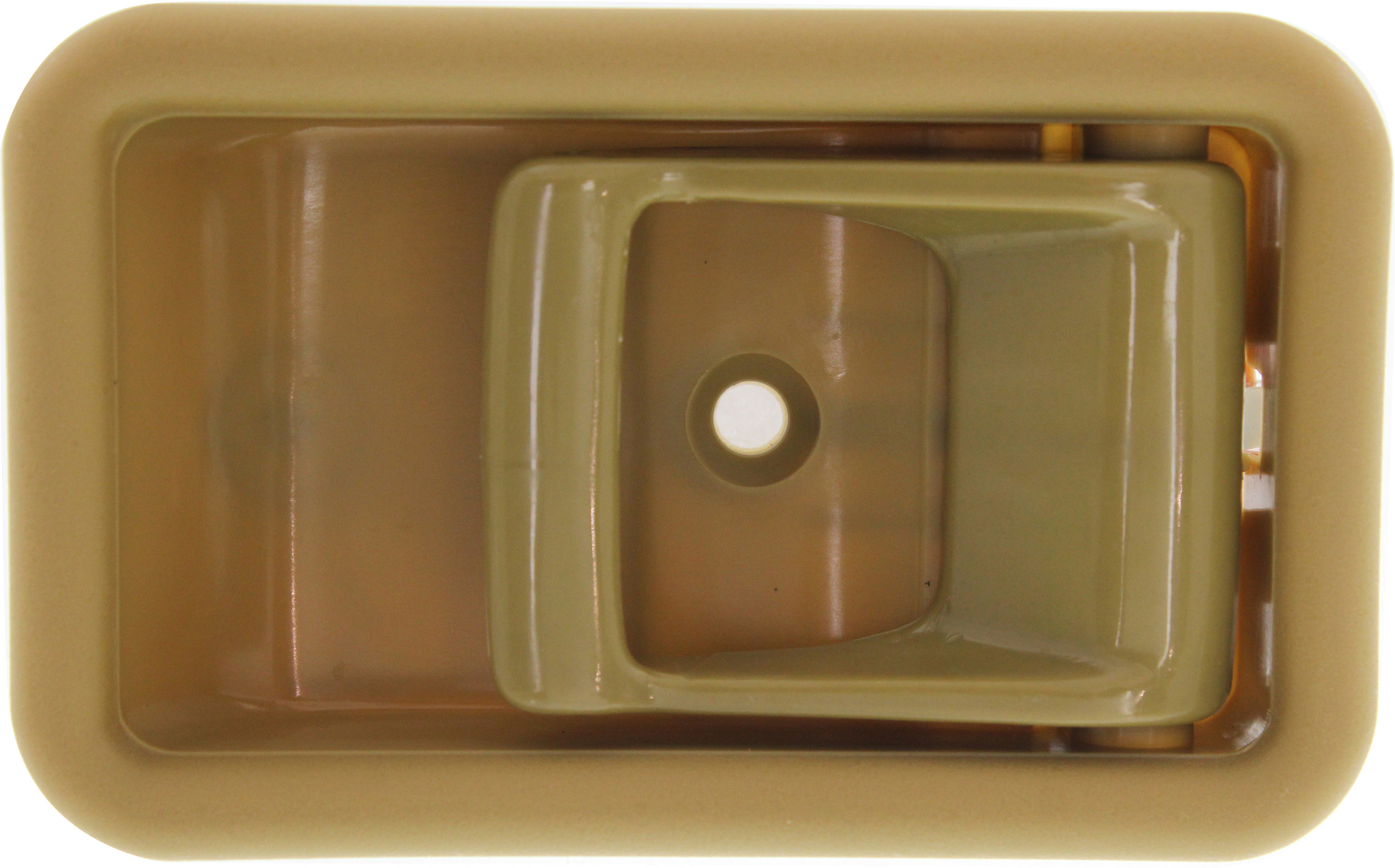 AM ESCORT 94-96 FRONT INTERIOR DOOR HANDLE RH=LH Beige Plastic SKU REPF462521 OEM F1CZ5822600BE