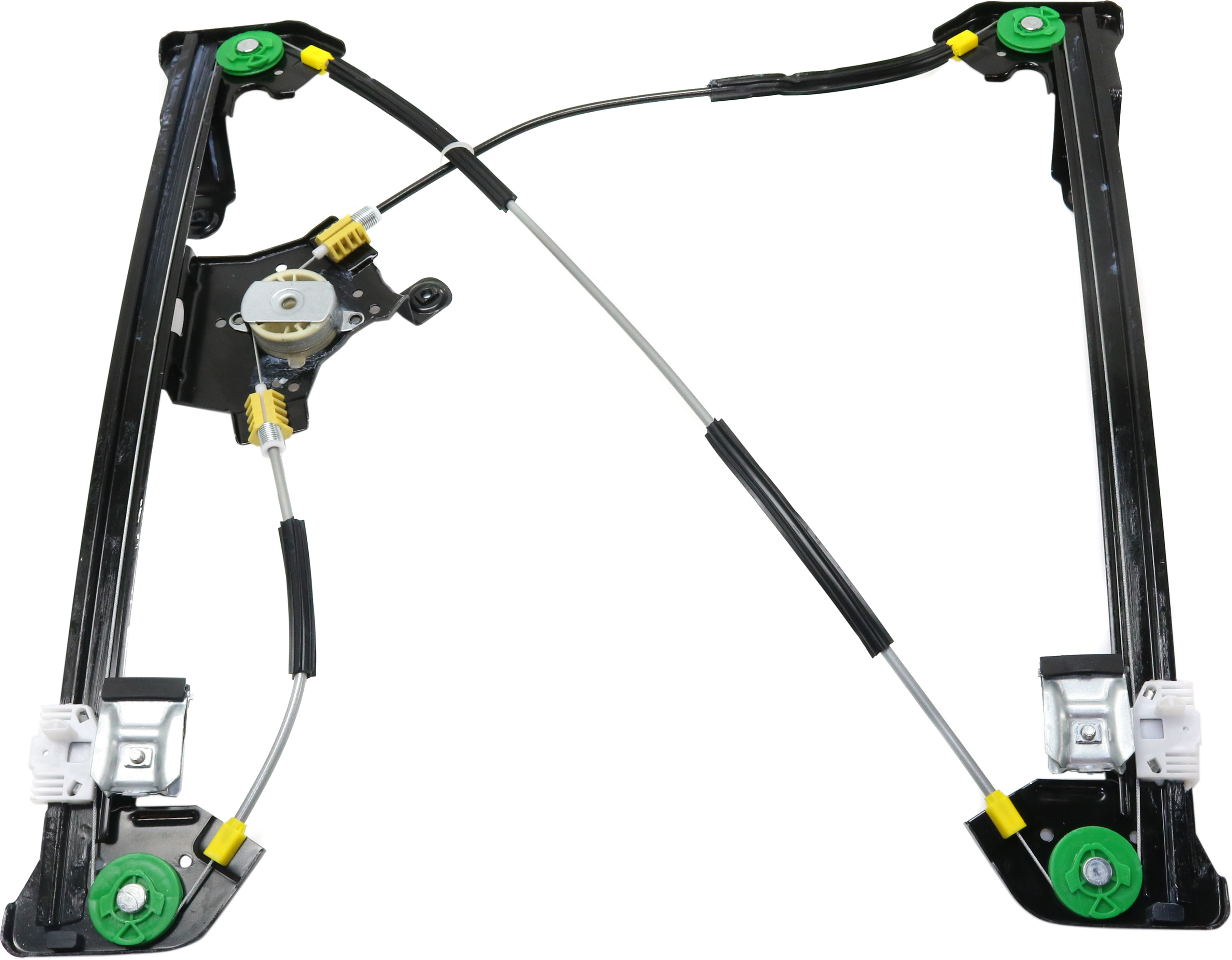 AM F 150-04-06 FRONT WINDOW REGULATOR LH Power w o Motor To 8-08-05 Super Cab New Body Style SKU REPF462940 Partslink FO1350162 OEM 4L3Z1823201CA PFM