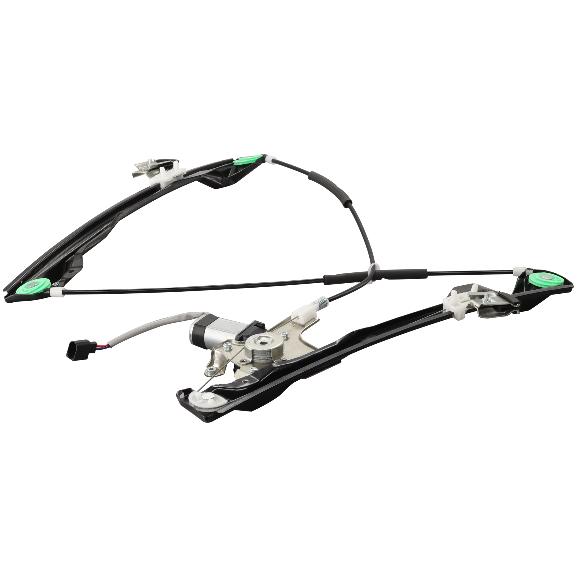 AM FOCUS 00-07 FRONT WINDOW REGULATOR RH Power w Motor 3 Door Hatchback 2 Pins SKU REPF462955 Partslink FO1351167 OEM 6S4Z6123200BB