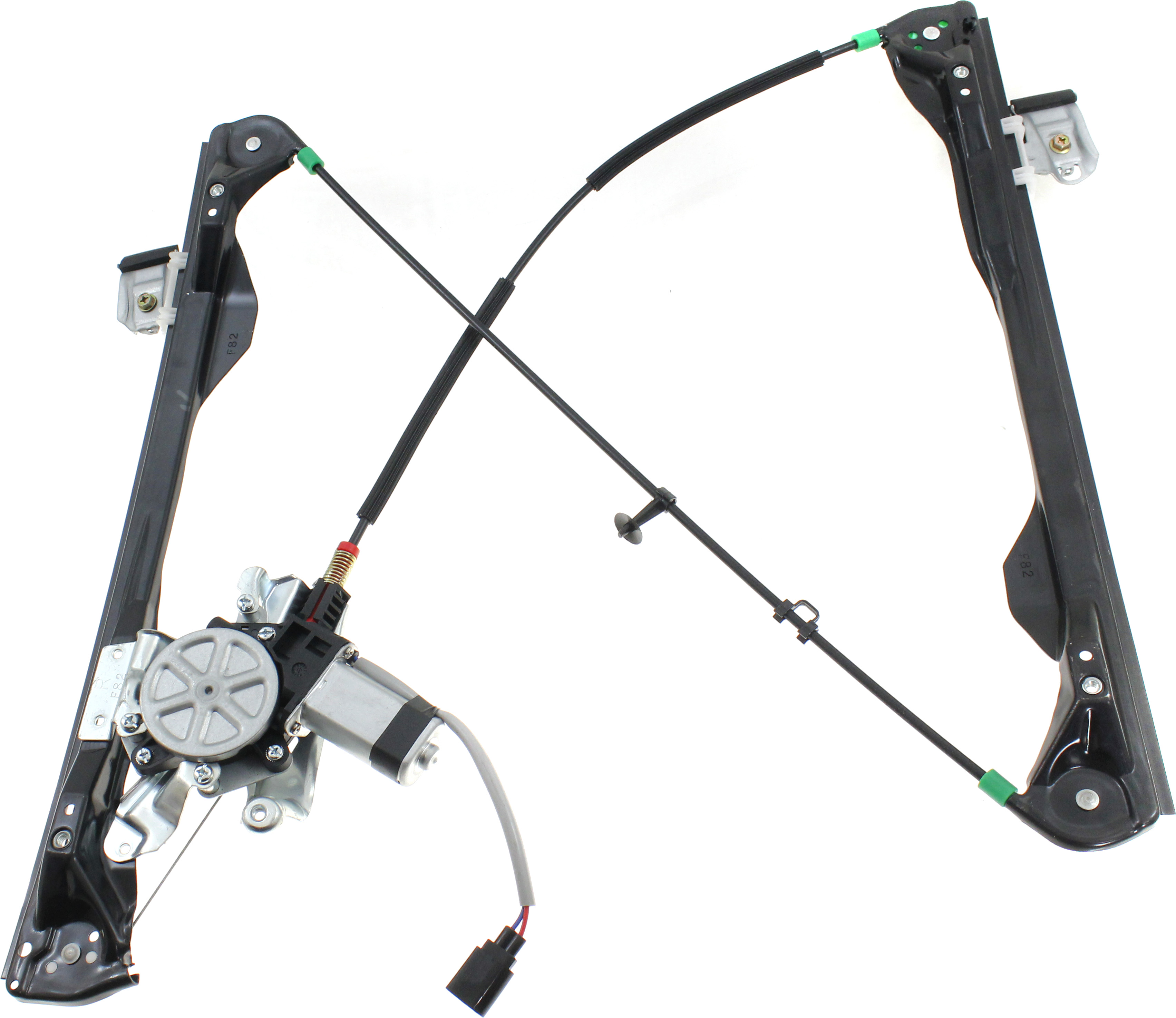 AM FOCUS 08-10 FRONT WINDOW REGULATOR RH Power w Motor Coupe SKU REPF462975 OEM 8S4Z6323200BA