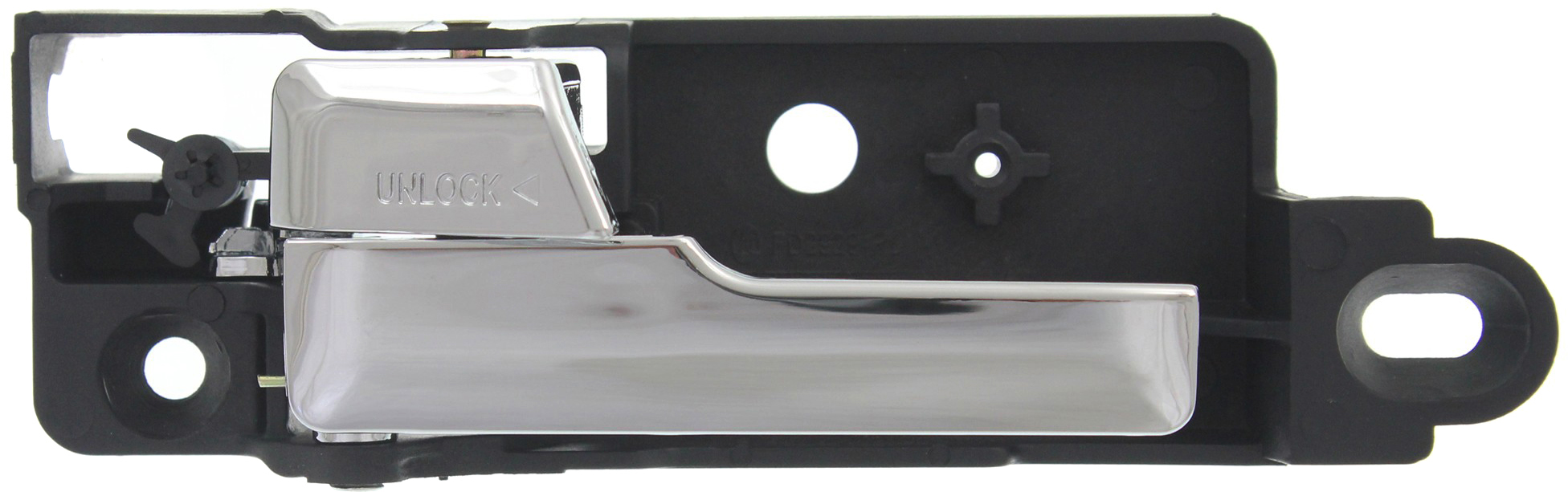AM FUSION 06-12 REAR INTERIOR DOOR HANDLE LH Plastic Chrome SKU REPF491384 Partslink FO1552115 OEM 6E5Z5422601B