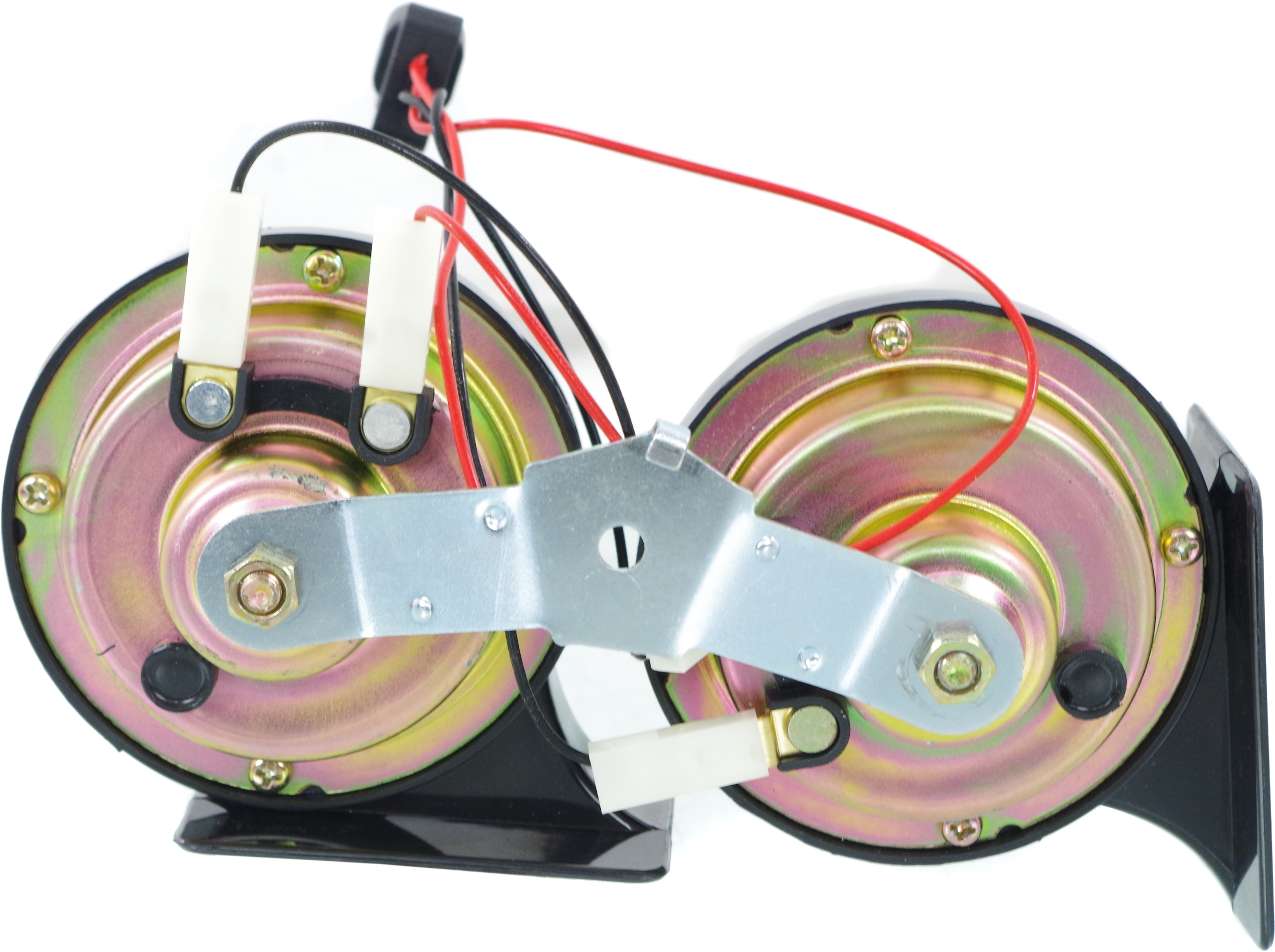 AM FLEX 09-15 MKS 09-12 TAURUS MKT 10-15 MUSTANG 10-14 HORN SET High and Low with Bracket SKU REPF502507 OEM DA5Z13832A