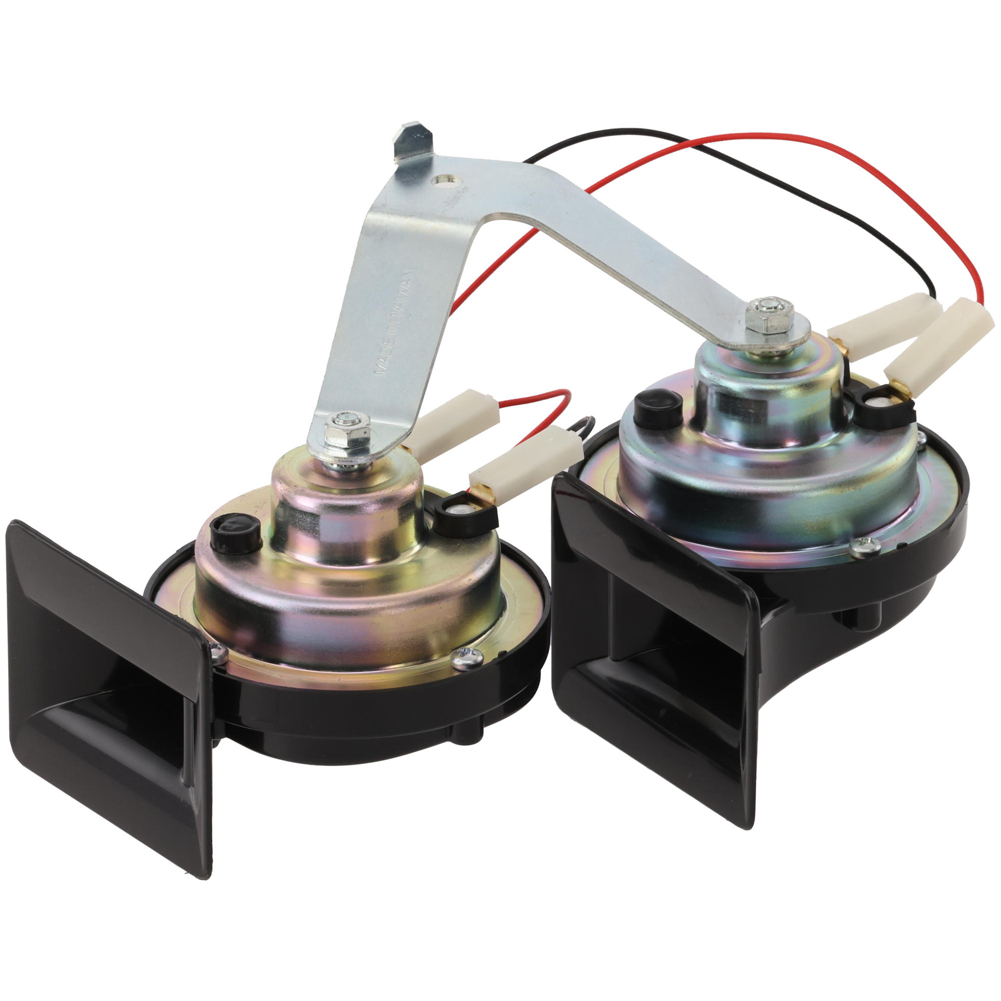 AM F 150 PICKUP 04-08 LT 06-08 HORN SET High and Low with Bracket New Body Style SKU REPF502508 OEM 4L3Z13832BA