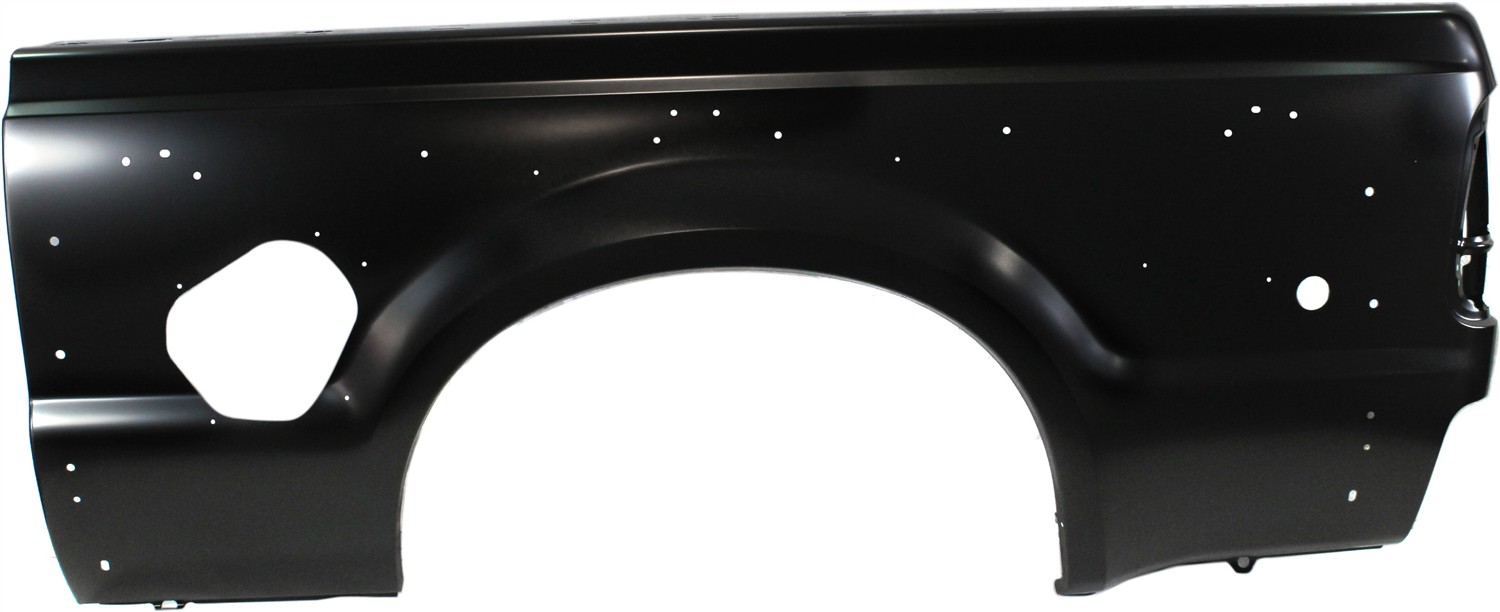 AM F SERIES SUPER DUTY P U 99-10 REAR TRUCK BEDSIDE PANEL LH Primed 7 ft. Bed Dual Rear Wheels SKU REPF552132 Partslink FO1620101 OEM 7C3Z9927841A
