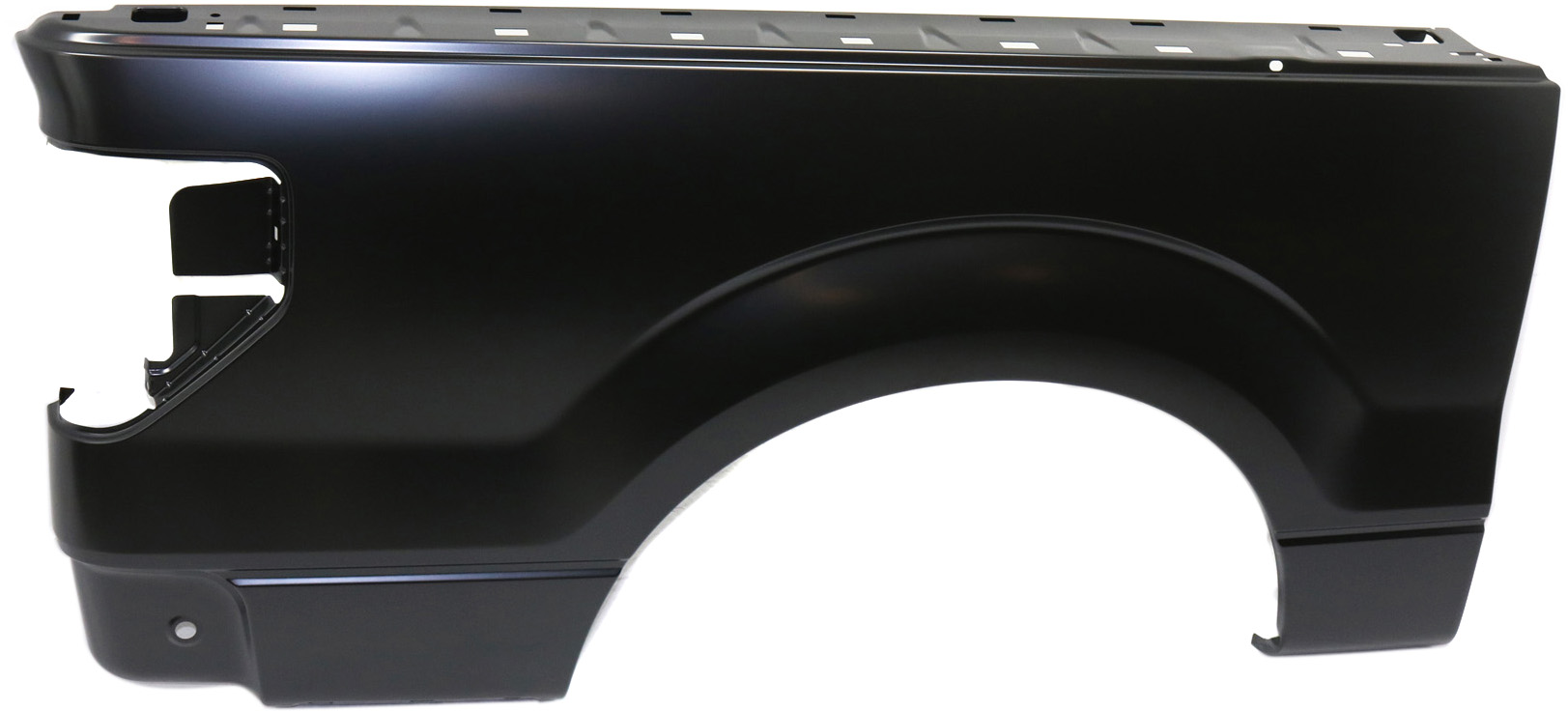 AM F 150-09-14 REAR QUARTER PANEL RH Outer Panel Primed Styleside 5.5 ft. Bed w o Wheel Opening Molding Holes SKU REPF552159 Partslink FO1757137 OEM 9L3Z8427840B