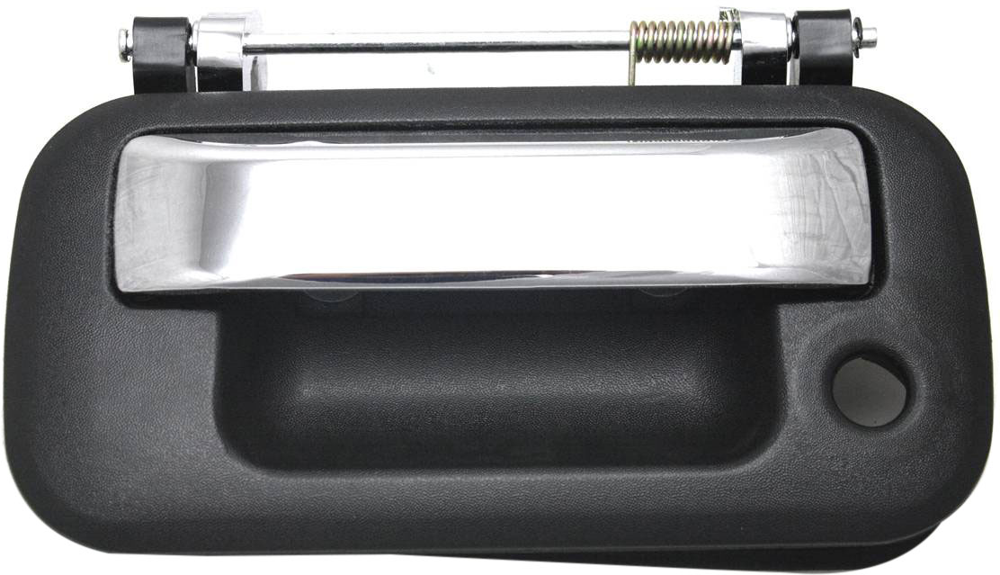 AM F 150-04-14 SUPER DUTY 08-16 TAILGATE HANDLE Chrome Black w o Camera hole w Key Hole SKU REPF580705 OEM 8L3Z9943400AB