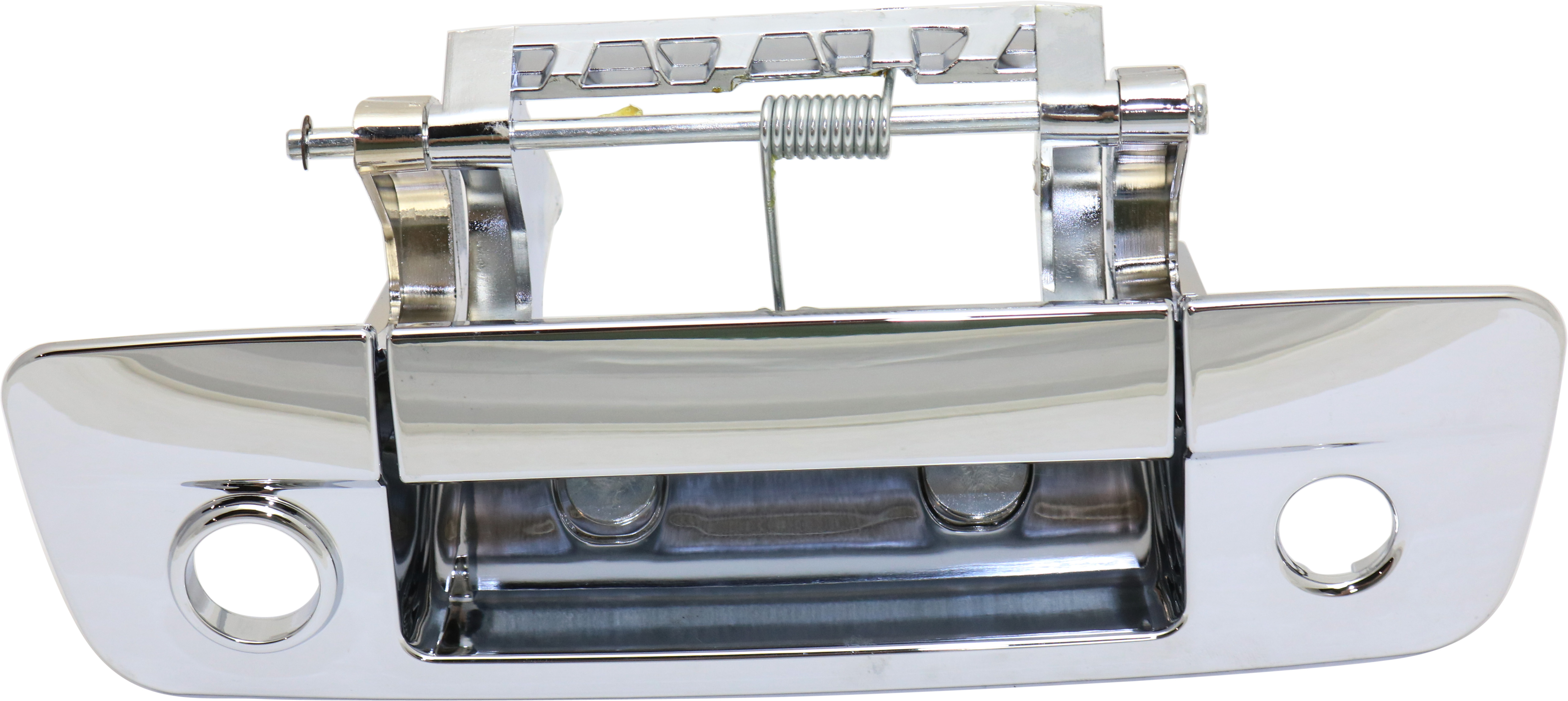 AM RAM FULL SIZE P U 09-12 TAILGATE HANDLE Outside Chrome w Cam Key Holes and Cable Excludes Camera SKU REPF580725 WC OEM 68084284AB PFM