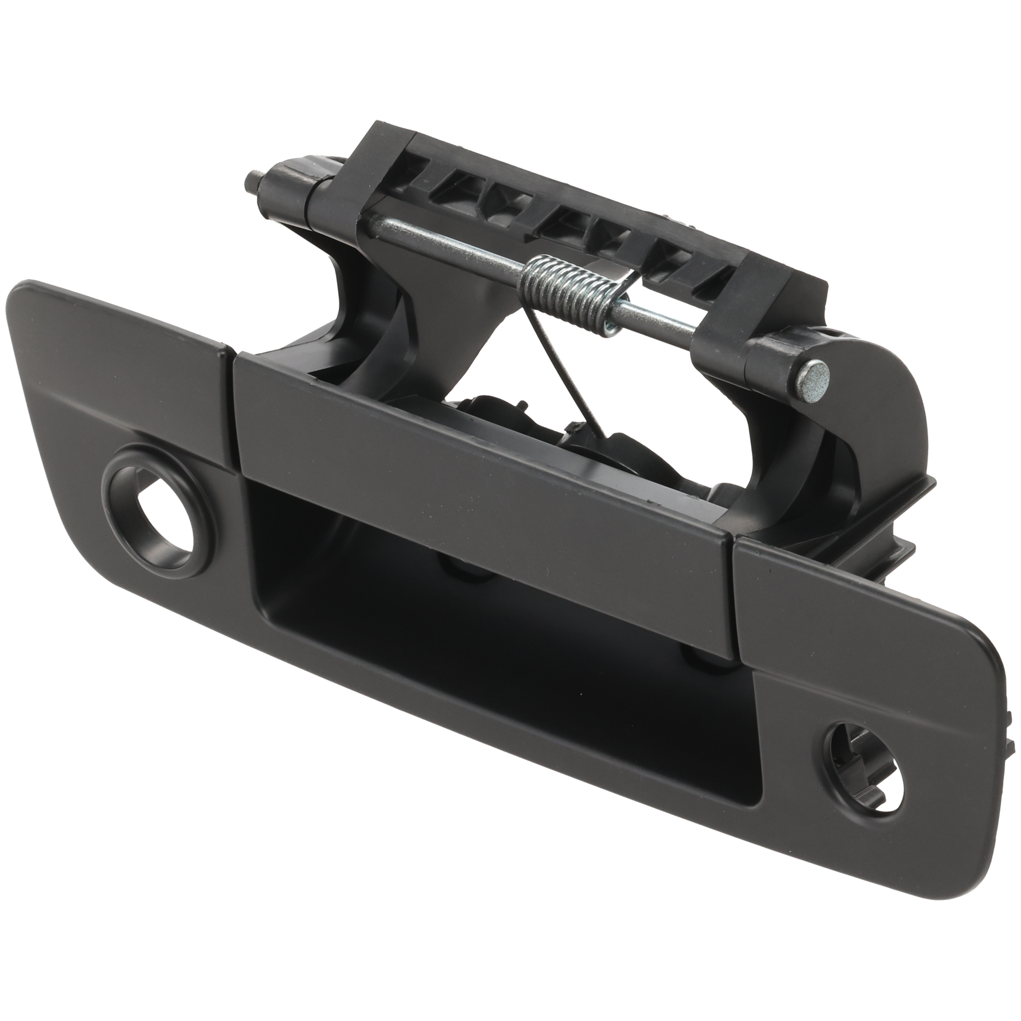 AM RAM FULL SIZE P U 09-12 TAILGATE HANDLE Outside Prm Blk w Cam Key Holes and Cable Excludes Camera SKU REPF580726 WC OEM 68084284AB PFM