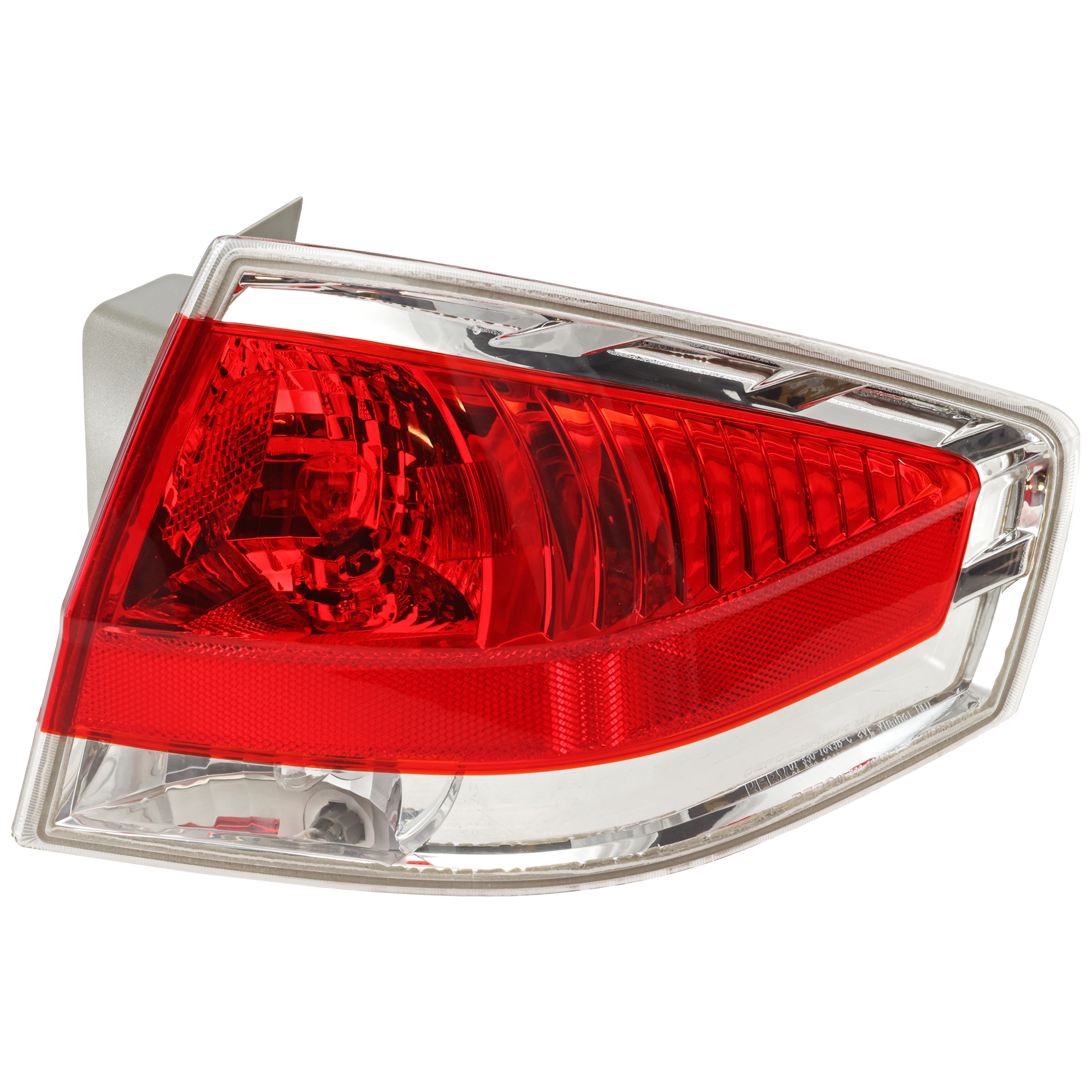 AM FOCUS 09-11 TAIL LAMP RH Assembly Halogen w Chrome Insert Sedan SKU REPF730123 Partslink FO2801215 OEM 9S4Z13404D