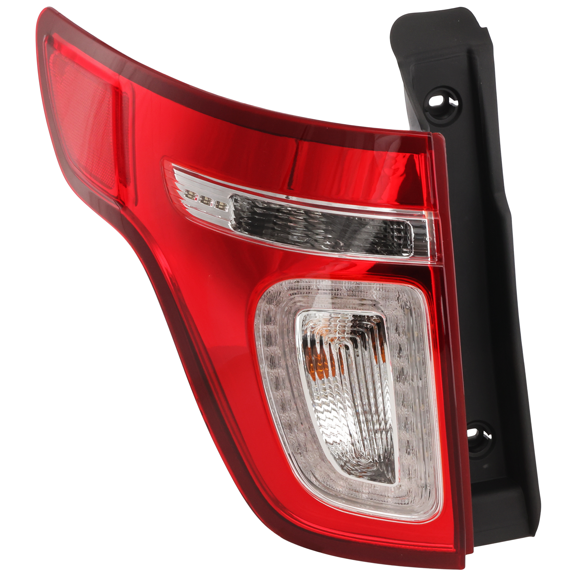 AM EXPLORER EXPLORER POLICE 11-15 TAIL LAMP LH Assembly Clear and Red Lens CAPA SKU REPF730176Q Partslink FO2800226C OEM BB5Z13405C