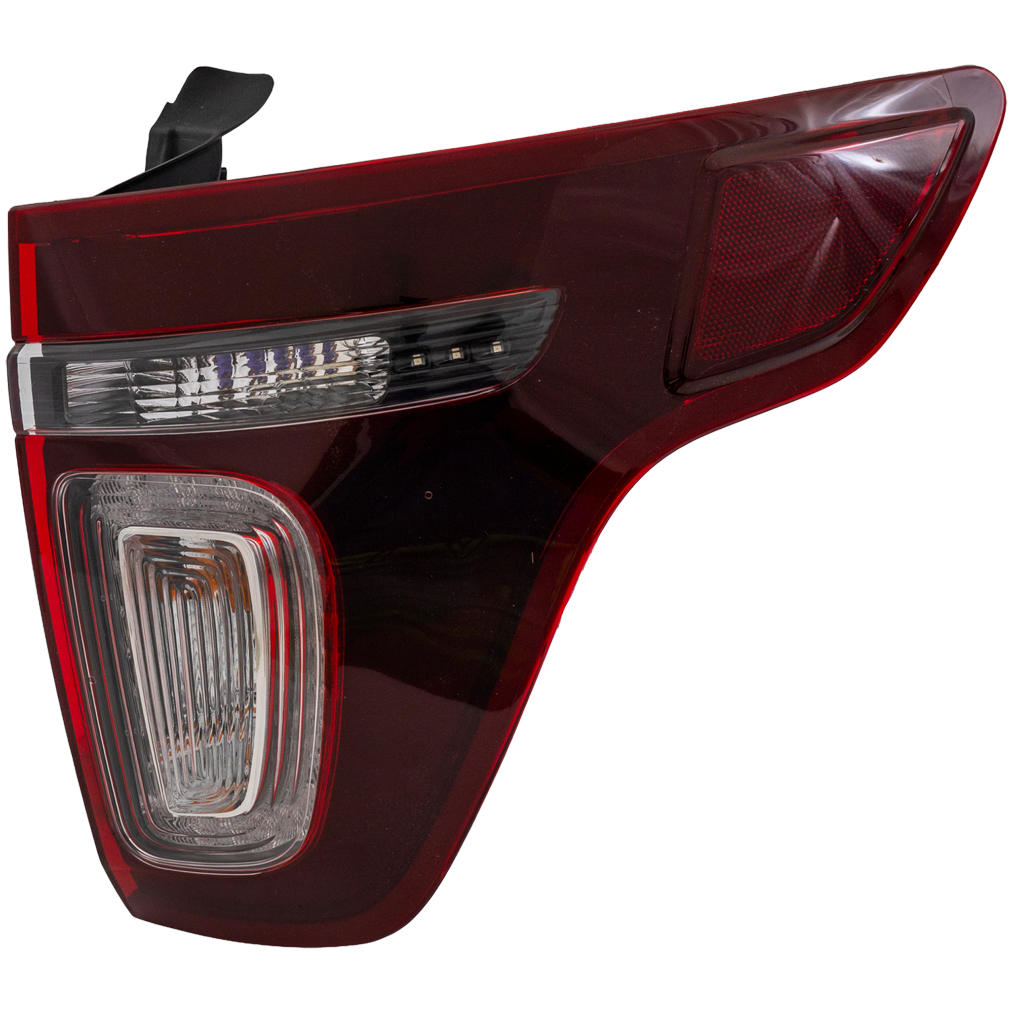 AM EXPLORER 13-15 TAIL LAMP RH Assembly Clear Red and Smoked Lens SKU REPF730177 Partslink FO2801230 OEM DB5Z13404C