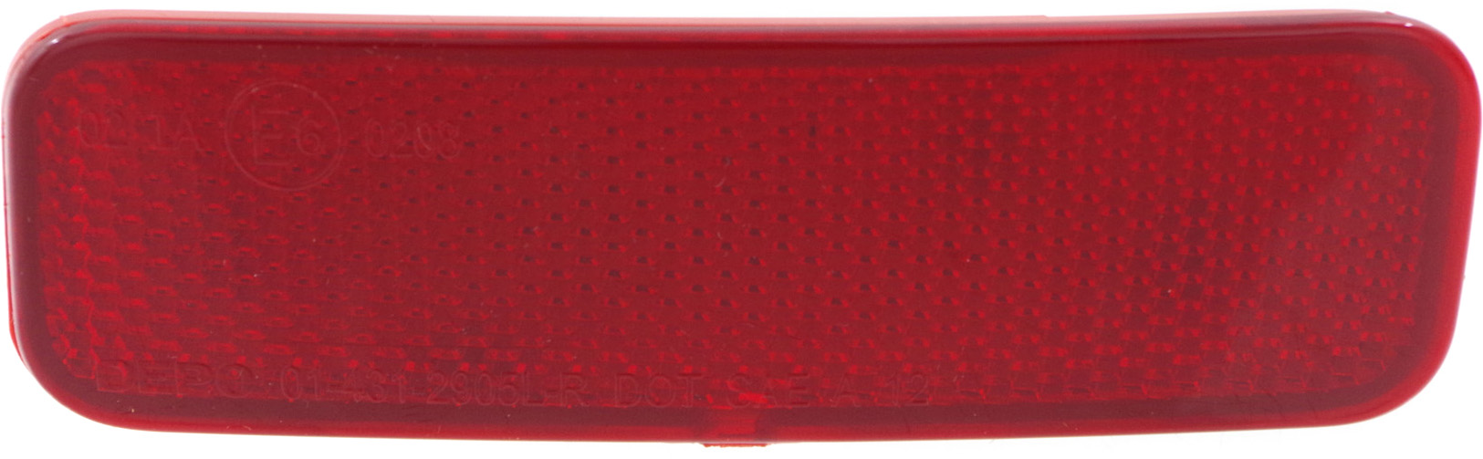 AM TRANSIT CONNECT 14-23 REAR BUMPER REFLECTOR LH 23-23 Passenger Van CAPA SKU REPF734908Q Partslink FO1184106C OEM BK2Z13A565A