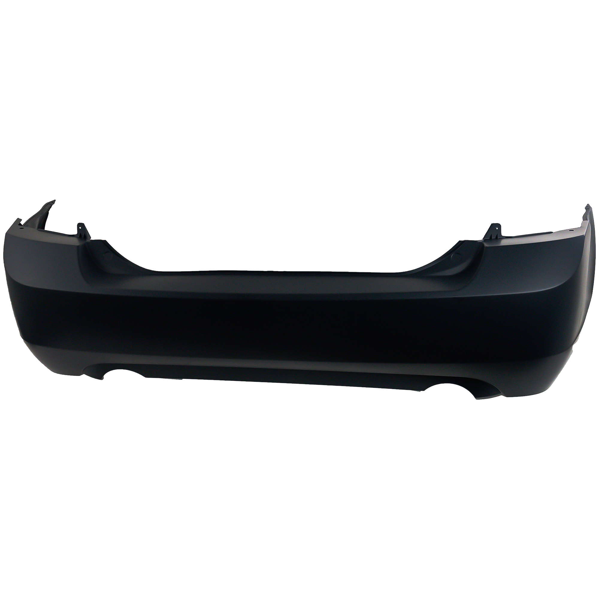 AM FUSION 06-09 REAR BUMPER COVER Primed 3.0L Eng w Dual Exhaust Holes SKU REPF760104P Partslink FO1100593 OEM 8E5Z17K835HAPTM