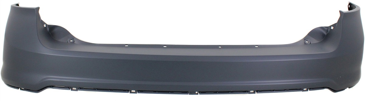 AM EDGE 11-14 REAR BUMPER COVER Upper Primed w o Rear Obj Snsr Holes CAPA SKU REPF760140PQ Partslink FO1114100C OEM BT4Z17810APTM