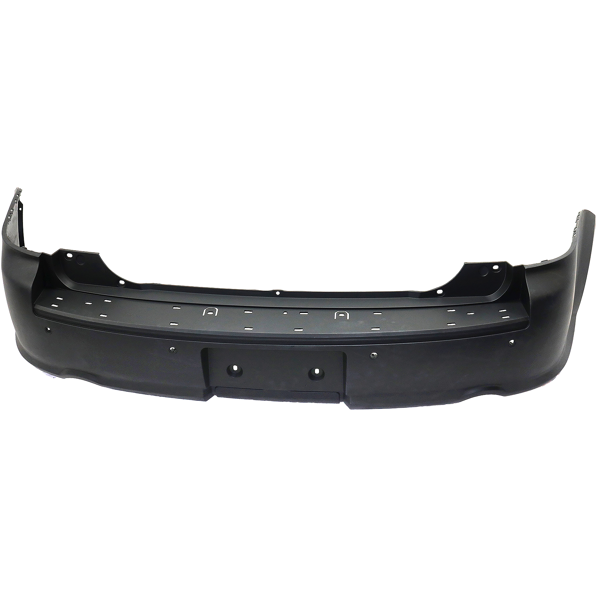 AM FLEX 10-19 REAR BUMPER COVER Primed w o Towing Pkg 10-12-3.5L Turbo Eng CAPA SKU REPF760151PQ Partslink FO1100658C OEM DA8Z17K835SPTM
