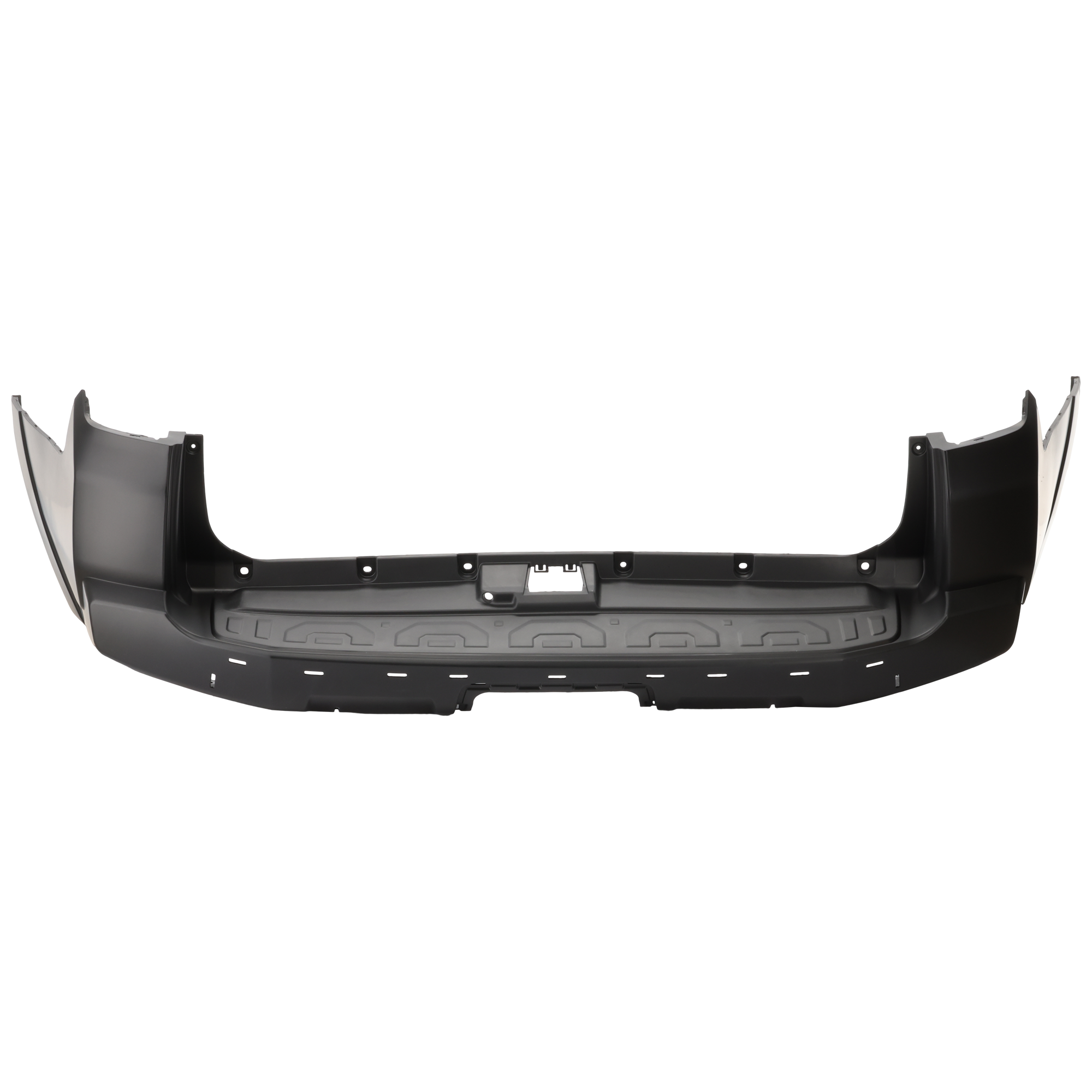 AM 4RUNNER 14-24 REAR BUMPER COVER Primed w o Holes for Chrome Trim w Lower Cover SKU REPF760170P Partslink TO1100313 OEM 5215935923