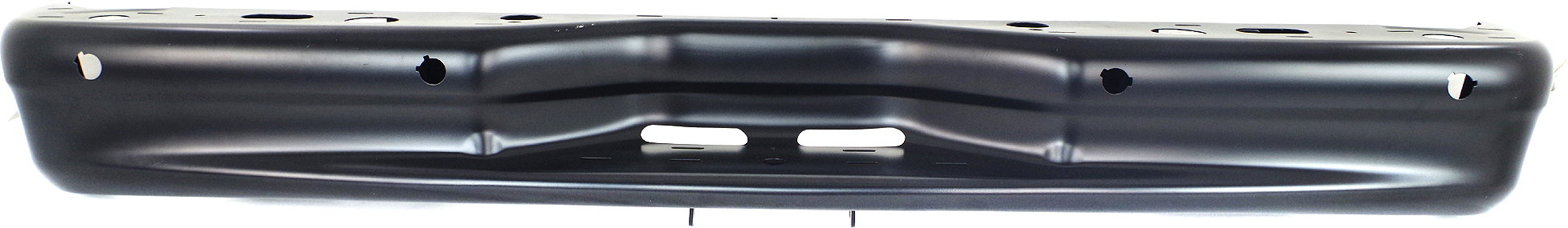 AM ECONOLINE VAN 07-14 STEP BUMPER FACE BAR ONLY w o Pad w Pad Provision w o Mounting Bracket Painted w Rear Obj Snsr Holes Welded Reinforcement Bar SKU REPF760502 Partslink FO1102366 OEM 7C2Z17906CPTM