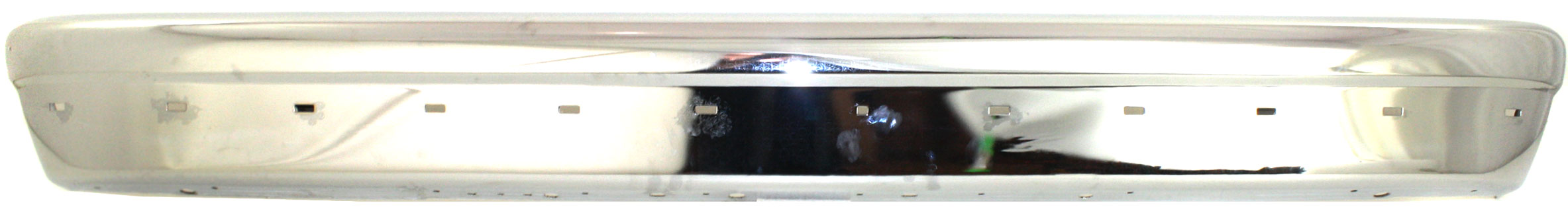 AM ECONOLINE VAN 94-04 REAR BUMPER Face Bar Chrome w Molding Holes w o Rear Object Sensor Holes SKU REPF760713 Partslink FO1102302 OEM F4UZ17906D