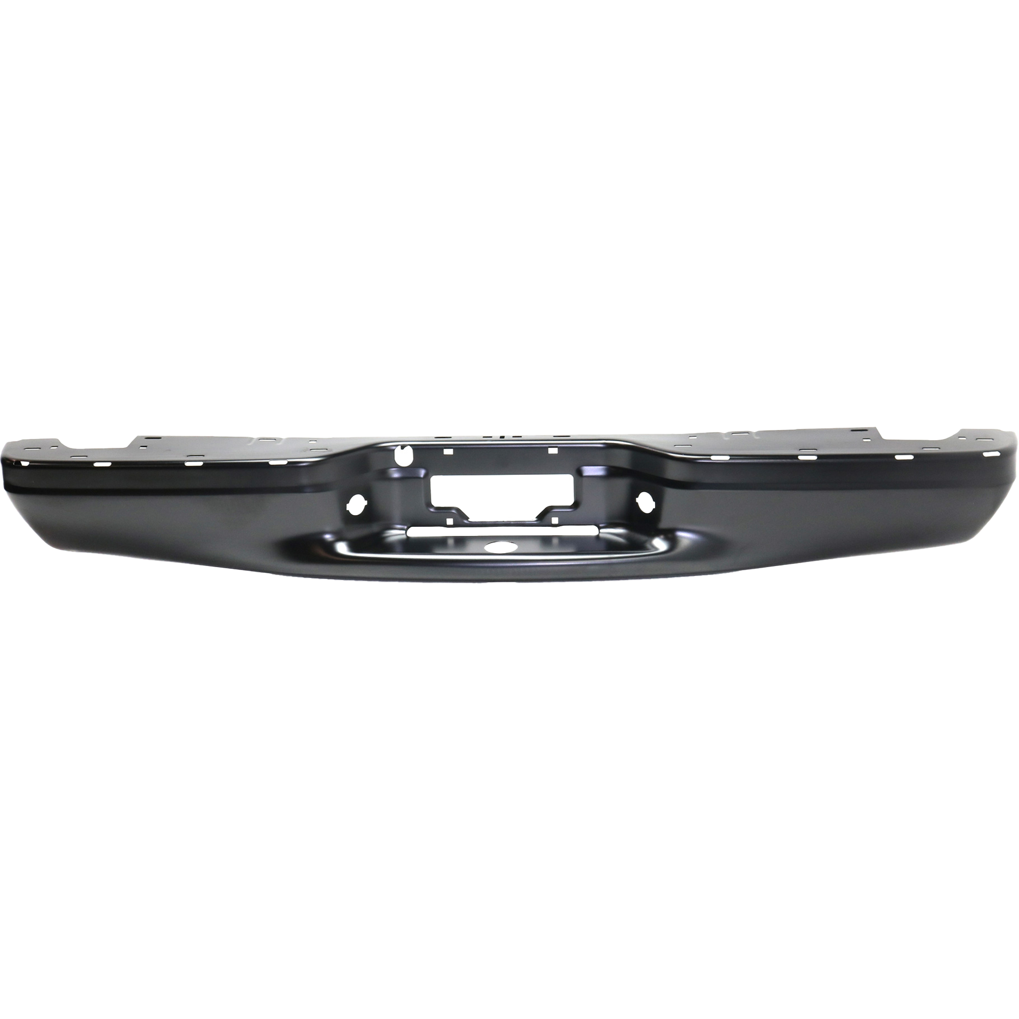 AM F 150-97-03 F 150 HERITAGE 04-04 STEP BUMPER FACE BAR ONLY w o Pad w Pad Provision w o Mounting Bracket Powdercoated Black w o Brackets Flareside Stepside SuperCrew Cab SKU REPF760903P Partslink FO1102331 FO1102320 OEM YL3Z17906FA