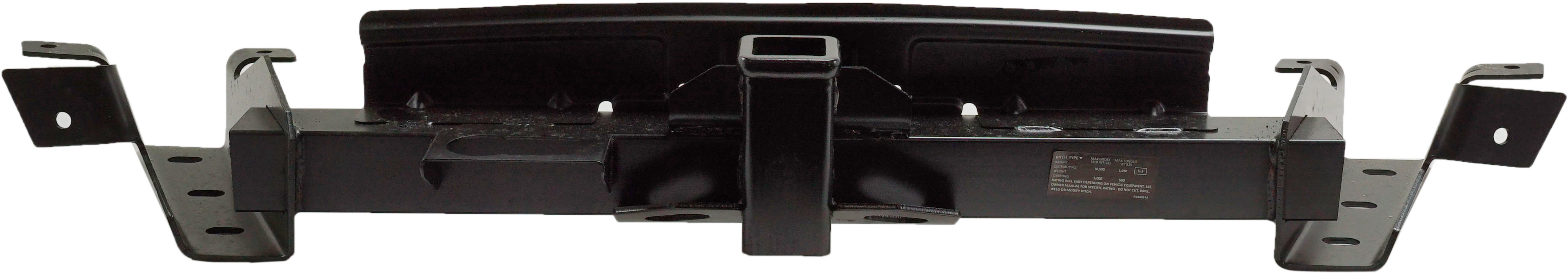 AM F 150-09-14 REAR REINFORCEMENT Hitch Steel Styleside w Towing Pkg Base Payload Pkg SKU REPF762109 Partslink FO1106362 OEM 9L3Z17D826B