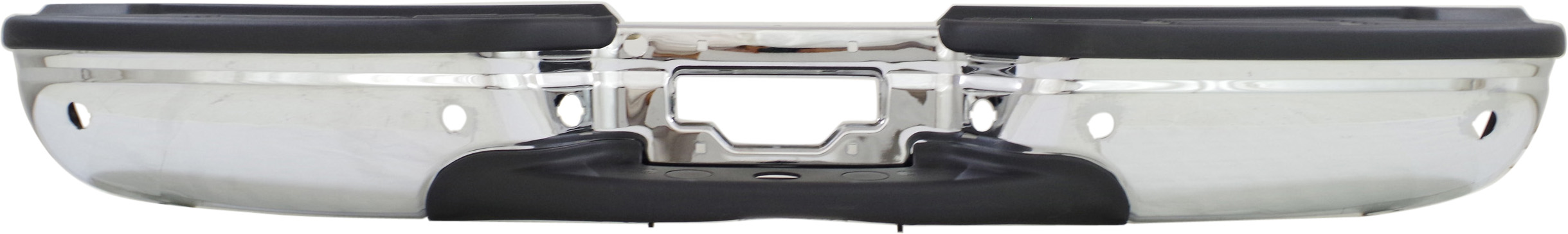 AM EXCURSION 00-05 STEP BUMPER FACE BAR AND PAD w Pad Provision w o Mounting Bracket Chrome w Rear Object Sensor Hole SKU REPF823704 OEM 3C7Z17906DA PFM