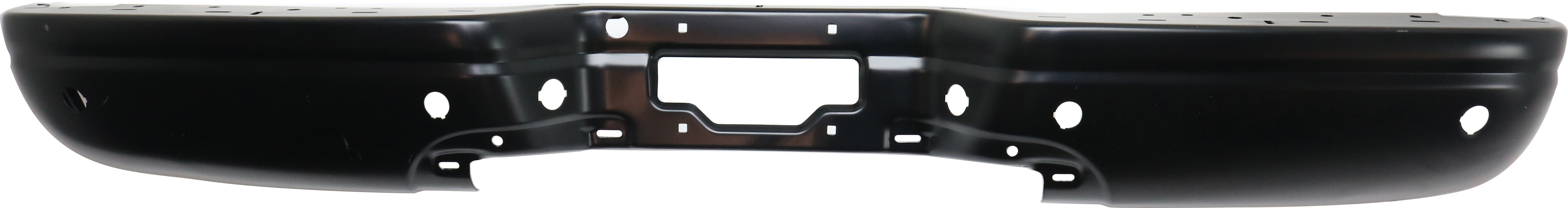 AM EXCURSION 00-05 STEP BUMPER FACE BAR ONLY w o Pad w Pad Provision w o Mounting Bracket Powdercoated Black w Rear Object Sensor Hole SKU REPF823902 Partslink FO1102337 OEM 3C7Z17906CAA