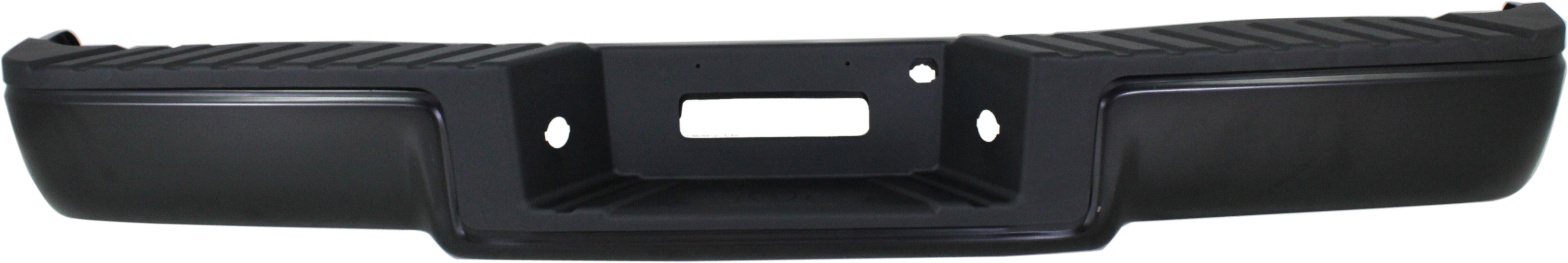 AM F 150 MARK LT 06-08 STEP BUMPER FACE BAR AND PAD w Pad Provision w o Mounting Bracket Powdercoated Black Hitch Style w o Rear Object Sensor Holes F 150 From 8-9-05 Mark LT From 8-8-05 Sty SKU REPF823923 Partslink FO1103137 OEM 8L3Z17906DPTM PFM