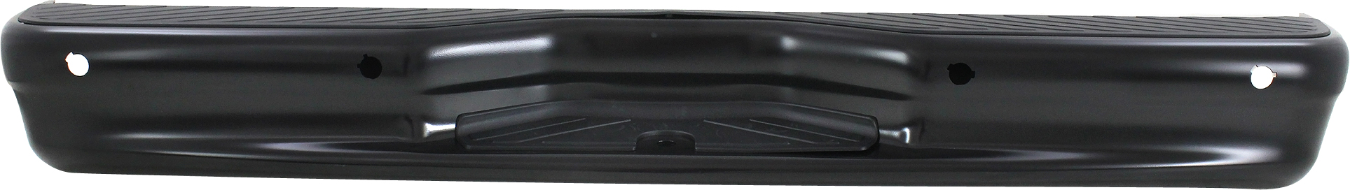 AM ECONOLINE VAN 07-14 STEP BUMPER FACE BAR AND PAD w Pad Provision w o Mounting Bracket Painted w Rear Obj Snsr Holes Welded Reinforcement Bar SKU REPF823928